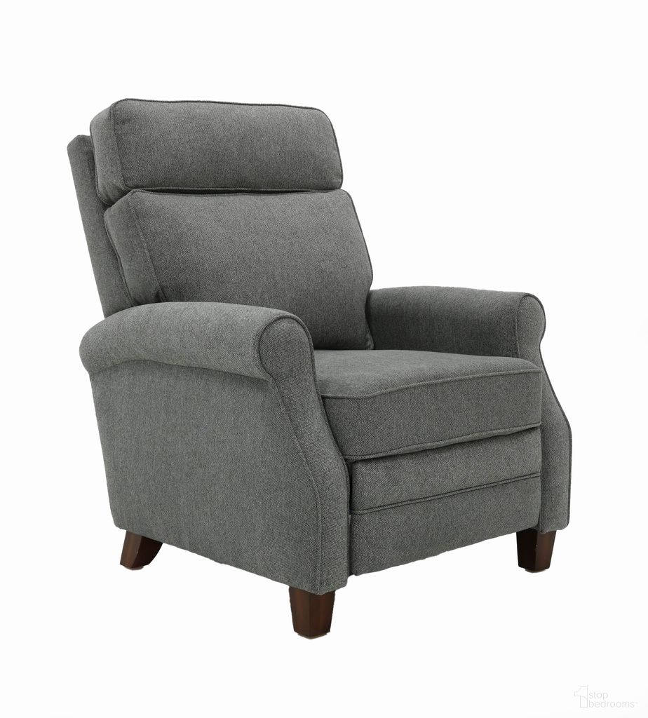 The appearance of Owen Push Thru The Arms Recliner In Metal designed by BarcaLounger in the transitional interior design. This metal piece of furniture was selected by 1StopBedrooms from Owen Collection to add a touch of cosiness and style into your home. Sku: 71522111894. Material: Fabric.