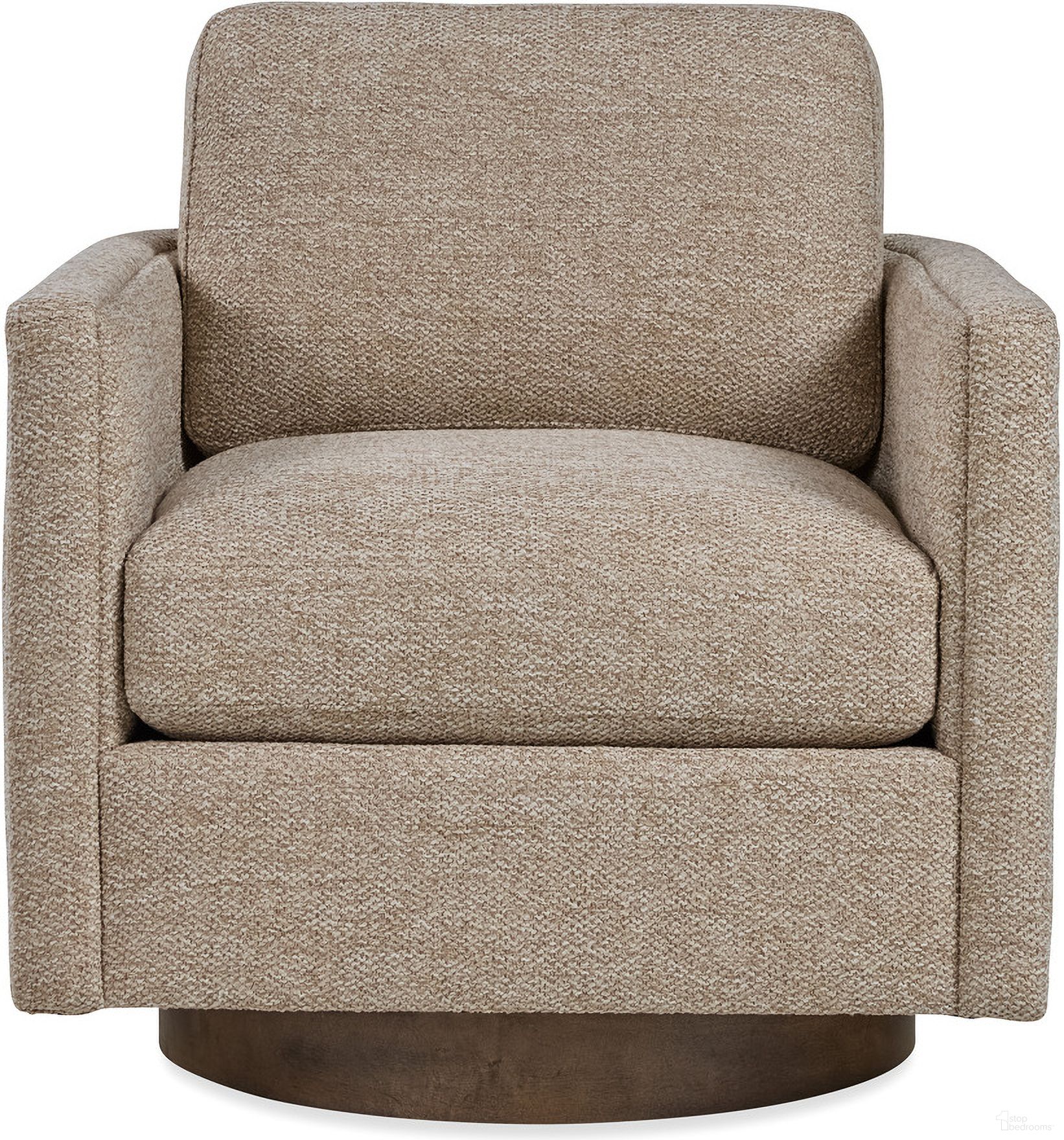 Owen Swivel Chair In Taupe