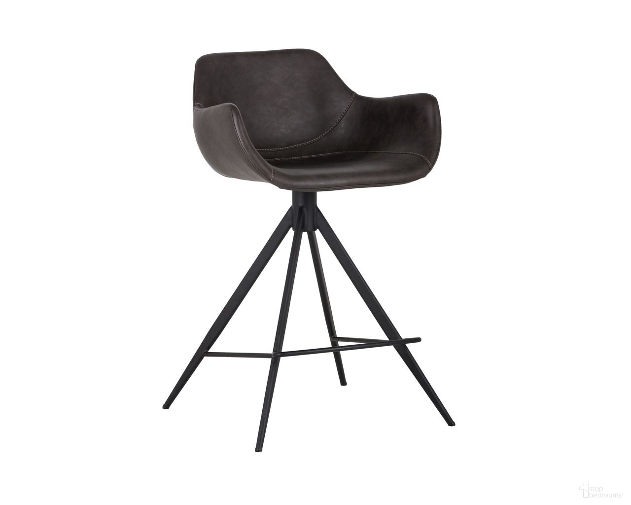 Owen Swivel Counter Stool In Town Grey