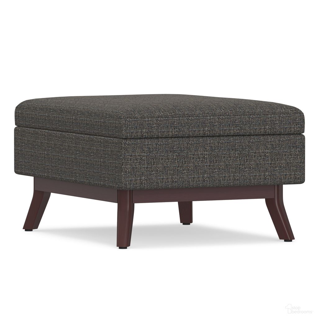 The appearance of Owen Tweed Look Fabric Coffee Table Storage Ottoman In Ebony designed by Simpli Home in the transitional interior design. This ebony piece of furniture was selected by 1StopBedrooms from Owen Collection to add a touch of cosiness and style into your home. Sku: AXCOT267S-EB. Material: Polyester.