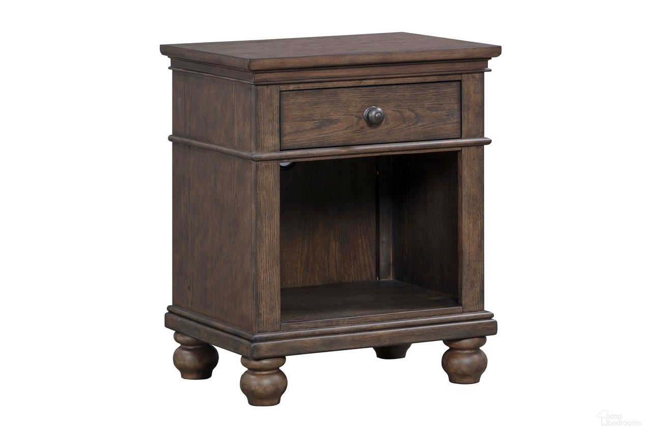 Oxford 1 Drawer Nightstand In Cocoa