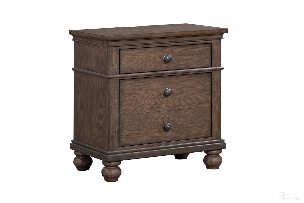 The appearance of Oxford 2 Drawer Nightstand In Cocoa designed by Aspenhome in the traditional interior design. This cocoa piece of furniture  was selected by 1StopBedrooms from Oxford Collection to add a touch of cosiness and style into your home. Sku: I07-450-COC-2. Material: Wood.