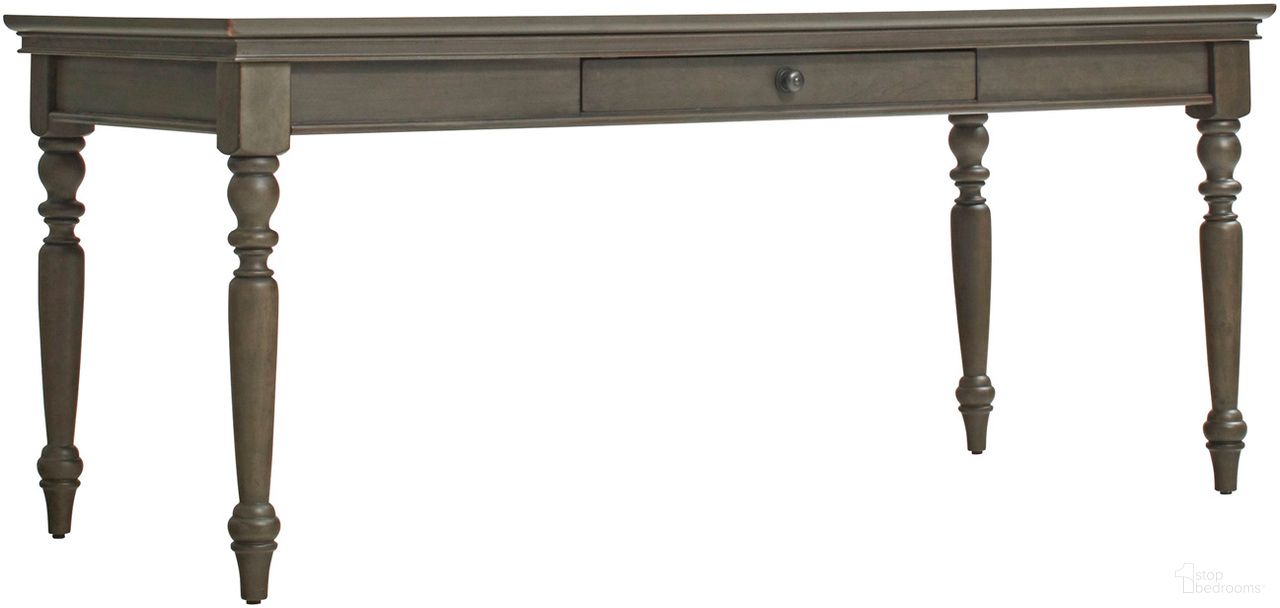 The appearance of Oxford 72 Inch Writing Desk (Peppercorn) designed by Aspenhome in the traditional interior design. This peppercorn piece of furniture  was selected by 1StopBedrooms from Oxford Collection to add a touch of cosiness and style into your home. Sku: I07-344-PEP. Material: Wood.