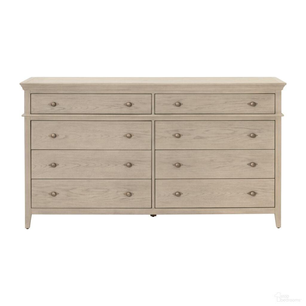 Oxford 8-Drawer Double Dresser In Whitewashed Oak