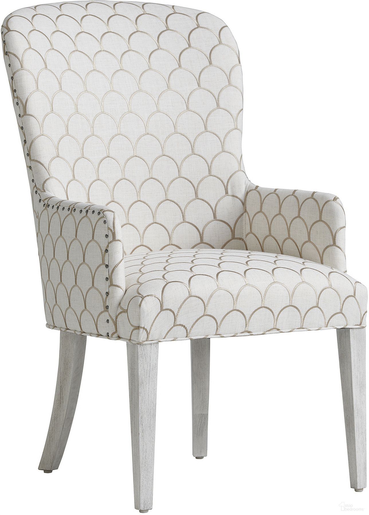 The appearance of Oyster Bay Baxter Upholstered Arm Chair 01-0714-883-42 designed by Lexington in the traditional interior design. This oyster piece of furniture was selected by 1StopBedrooms from Oyster Bay Collection to add a touch of cosiness and style into your home. Sku: 714-883-42. Material: Wood. Chair Type: Arm Chair.