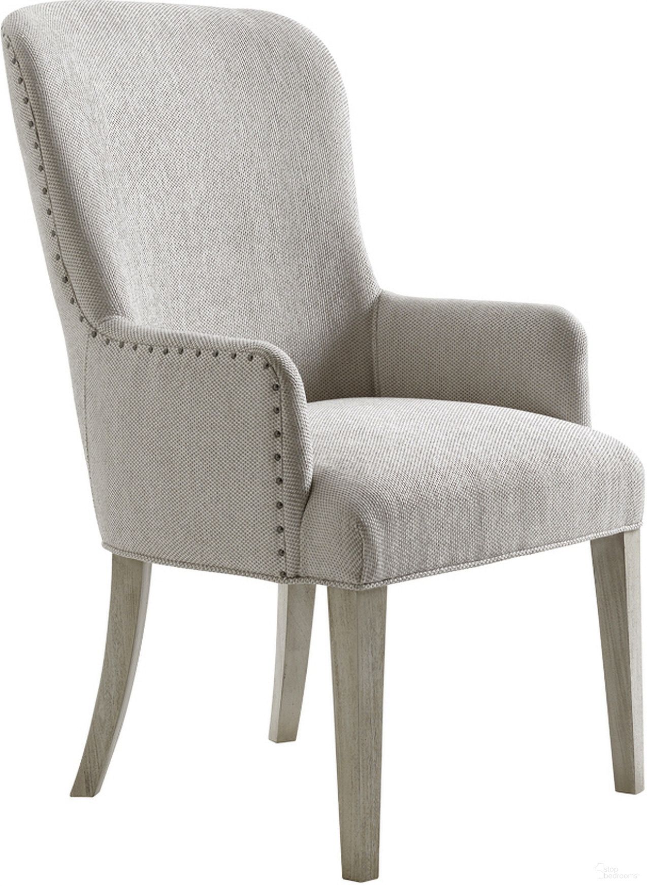 The appearance of Oyster Bay Baxter Upholstered Arm Chair designed by Lexington in the transitional interior design. This oyster piece of furniture  was selected by 1StopBedrooms from Oyster Bay Collection to add a touch of cosiness and style into your home. Sku: 714-883-01. Material: Wood. Chair Type: Arm Chair.