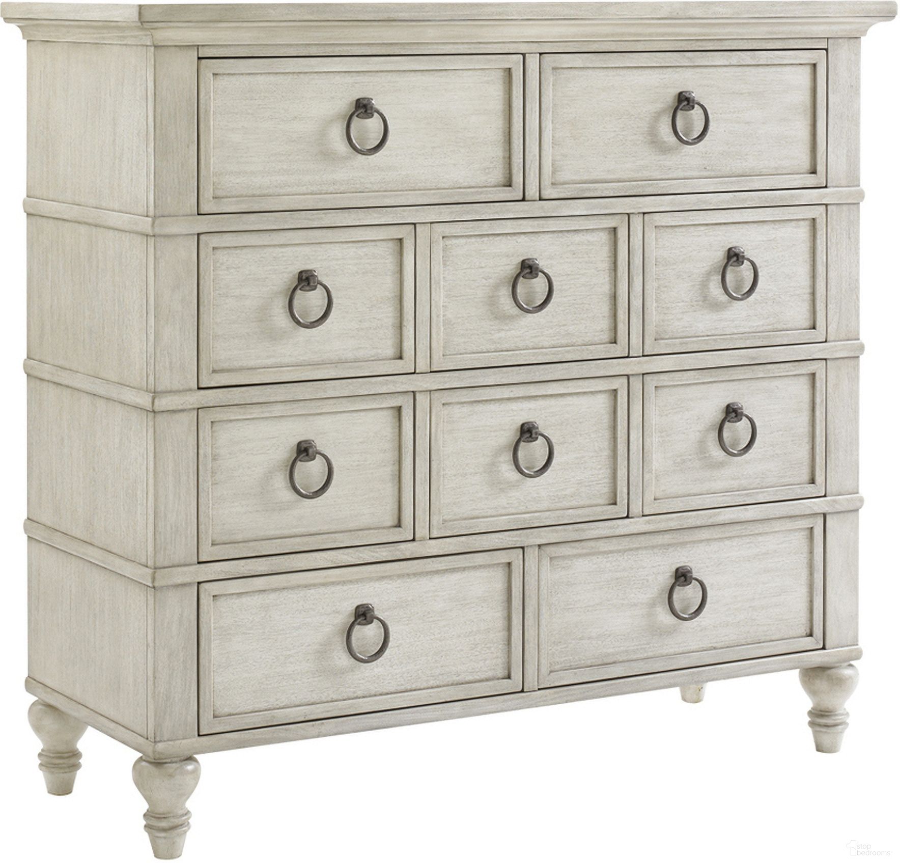 The appearance of Oyster Bay Fall River Drawer Chest designed by Lexington in the transitional interior design. This oyster piece of furniture was selected by 1StopBedrooms from Oyster Bay Collection to add a touch of cosiness and style into your home. Sku: 714-306. Material: Wood.
