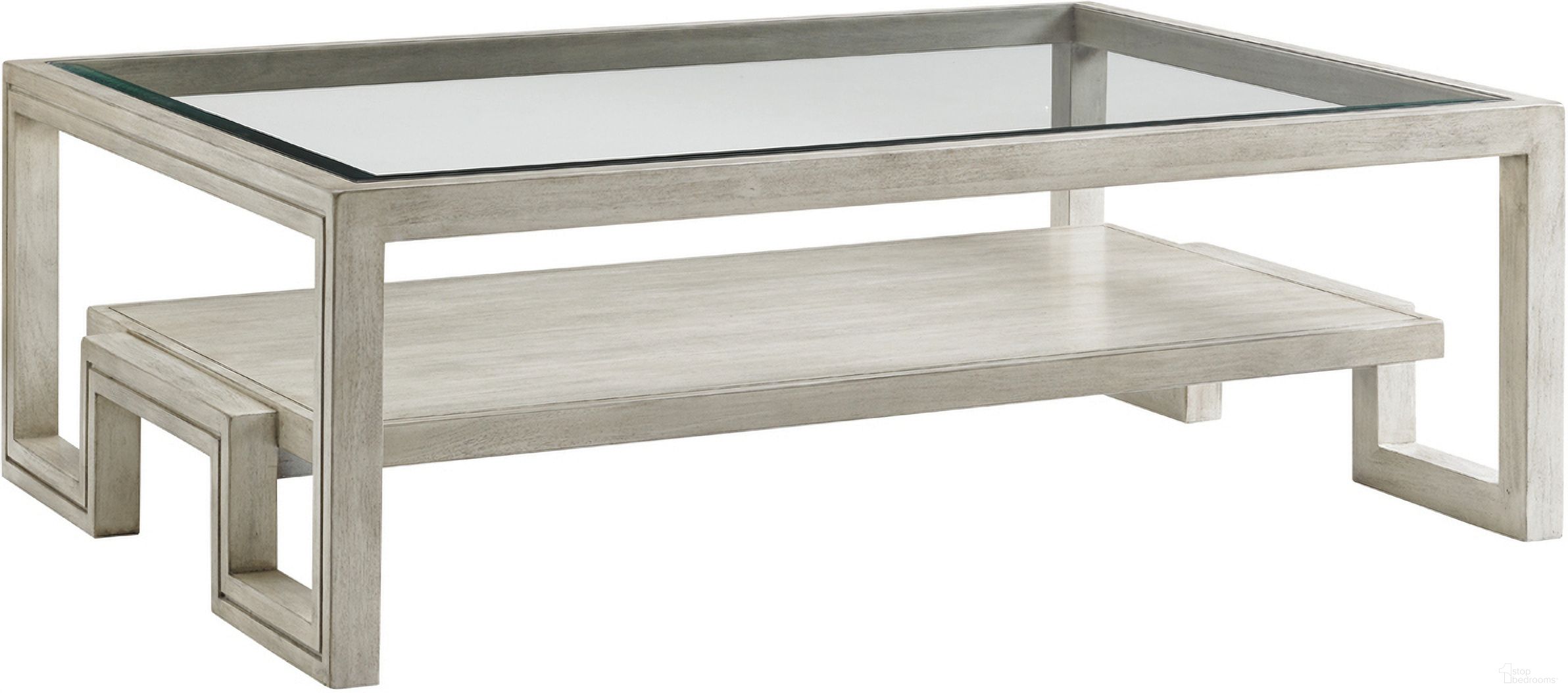 The appearance of Oyster Bay Saddlebrook Rectangular Cocktail Table designed by Lexington in the transitional interior design. This oyster piece of furniture  was selected by 1StopBedrooms from Oyster Bay Collection to add a touch of cosiness and style into your home. Sku: 714-943. Material: Wood.