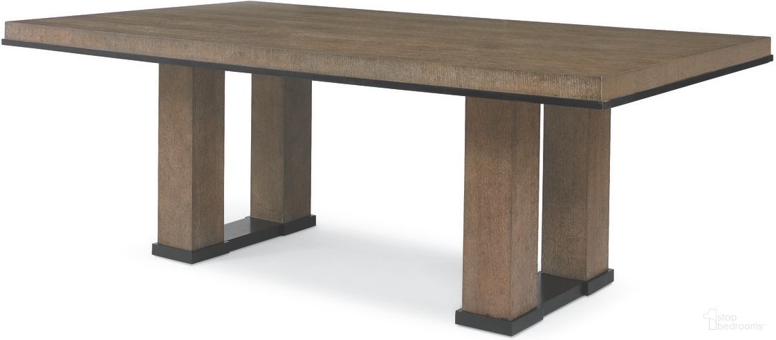 The appearance of Pacific Dining Table In Napa Cerused designed by Century Furniture in the transitional interior design. This napa cerused piece of furniture was selected by 1StopBedrooms from Mesa Collection to add a touch of cosiness and style into your home. Sku: 70C-320B;70C-320T-84. Table Base Style: Double Pedestal. Table Top Shape: Rectangular. Size: 48" x 84". Material: Oak Veneer.
