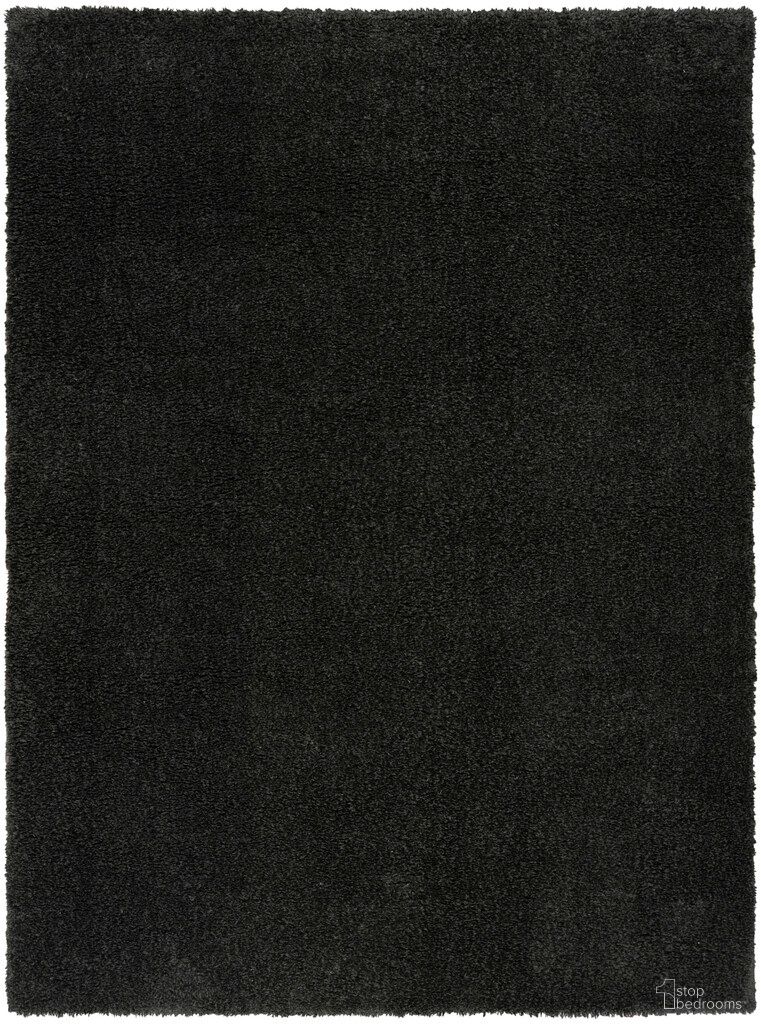 The appearance of Pacific Shag 7'10" x 9'10" Indoor Rug In Black designed by Nourison in the transitional interior design. This black piece of furniture was selected by 1StopBedrooms from Pacific Collection to add a touch of cosiness and style into your home. Sku: 841491182093. Material: Polyester.