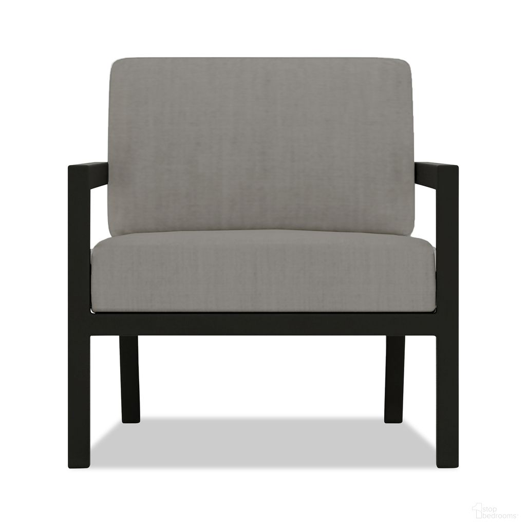 The appearance of Pacifica Club Chair In Canvas Charcoal and Black designed by Harmonia Living in the modern / contemporary interior design. This canvas charcoal/black piece of furniture  was selected by 1StopBedrooms from Pacifica Collection to add a touch of cosiness and style into your home. Sku: HL-PAC-BK-CC-CC. Material: Aluminum.