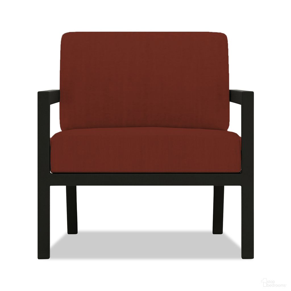 Pacifica Club Chair In Canvas Henna and Black