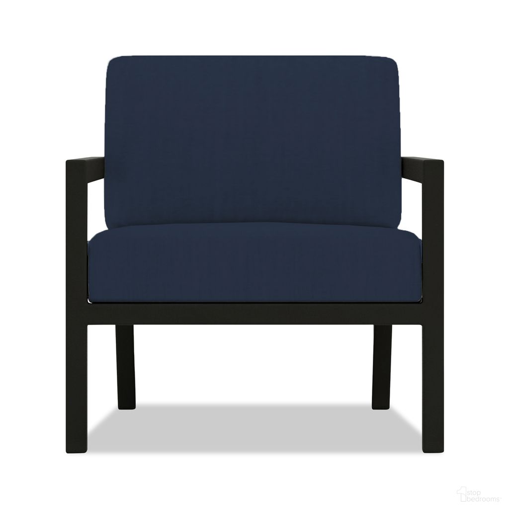 Pacifica Club Chair In Spectrum Indigo and Black