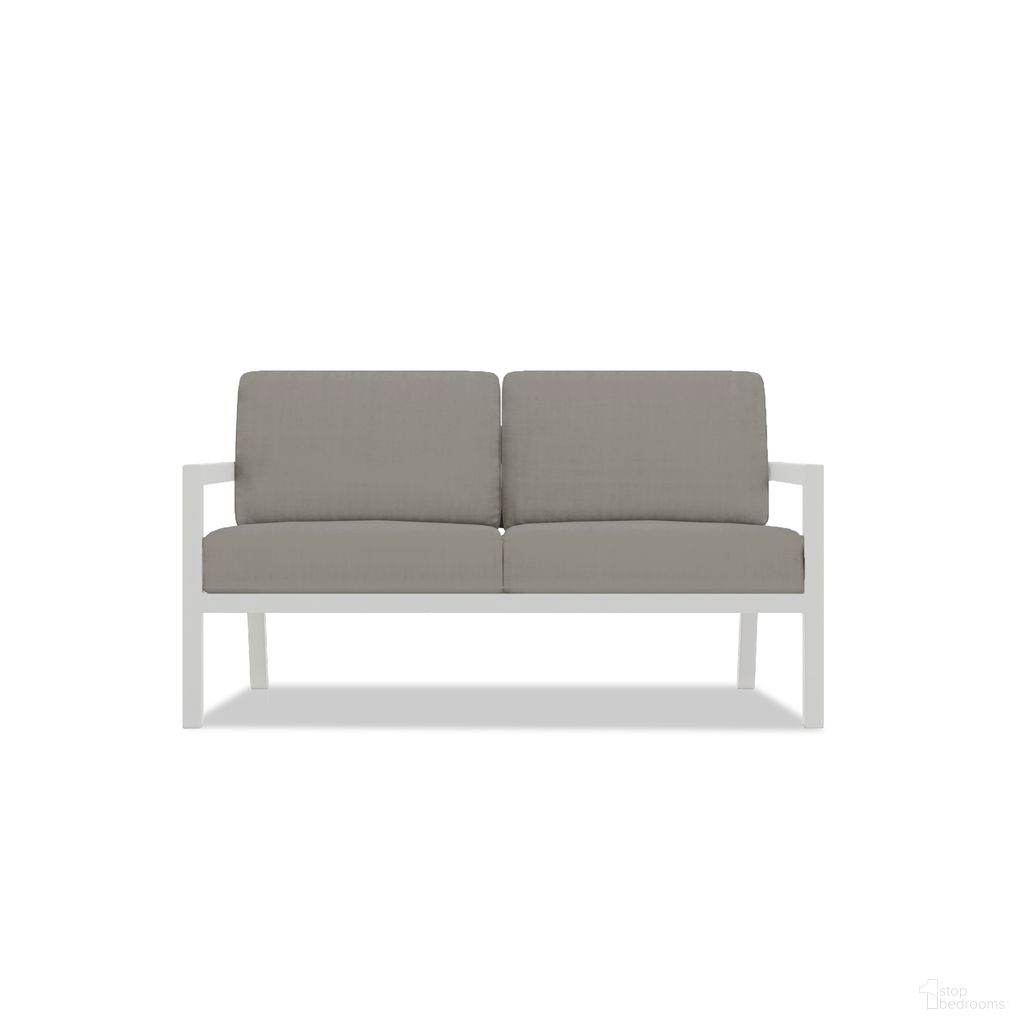 The appearance of Pacifica Loveseat In Canvas Charcoal and White designed by Harmonia Living in the modern / contemporary interior design. This canvas charcoal/white piece of furniture was selected by 1StopBedrooms from Pacifica Collection to add a touch of cosiness and style into your home. Sku: HL-PAC-WHT-LS-CC. Material: Aluminum.
