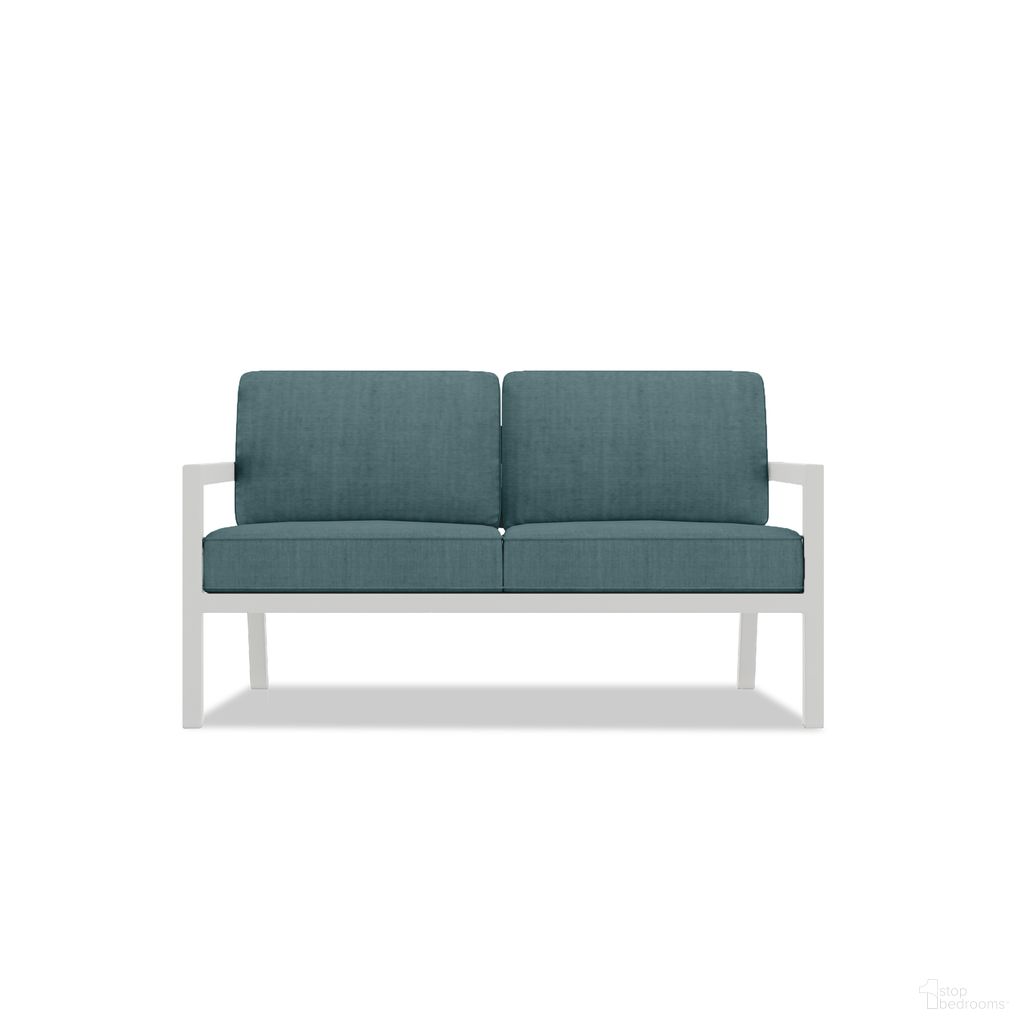 The appearance of Pacifica Loveseat In Cast Lagoon and White designed by Harmonia Living in the modern / contemporary interior design. This cast lagoon/white piece of furniture was selected by 1StopBedrooms from Pacifica Collection to add a touch of cosiness and style into your home. Sku: HL-PAC-WHT-LS-CL. Material: Aluminum.