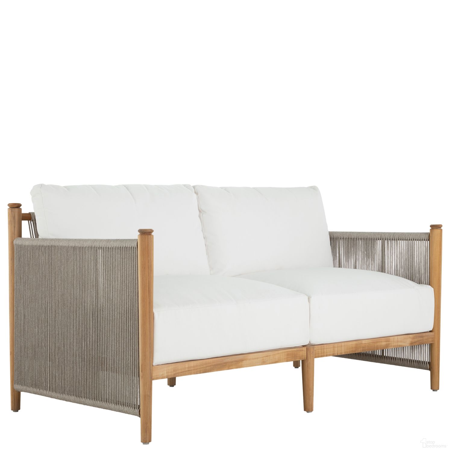 The appearance of Pacifica Loveseat In Linen Dove designed by Summer Classics in the modern / contemporary interior design. This linen dove piece of furniture was selected by 1StopBedrooms from Pacifica Collection to add a touch of cosiness and style into your home. Sku: 1456301+C840P6101N. Material: Teak.