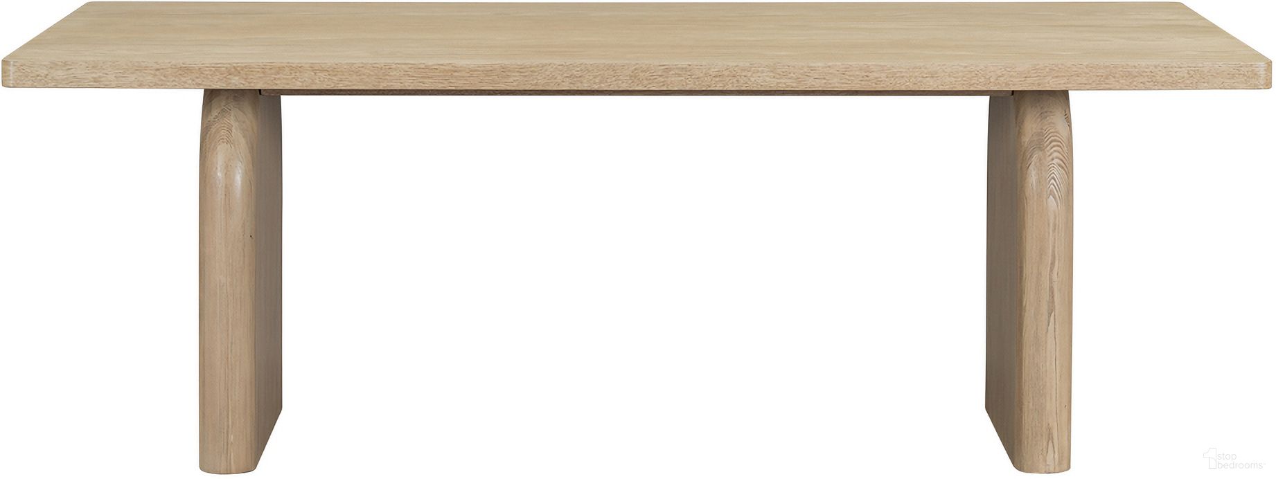 Pacifica Solid Contempory 72 Inch Dining Table In Natural Oak