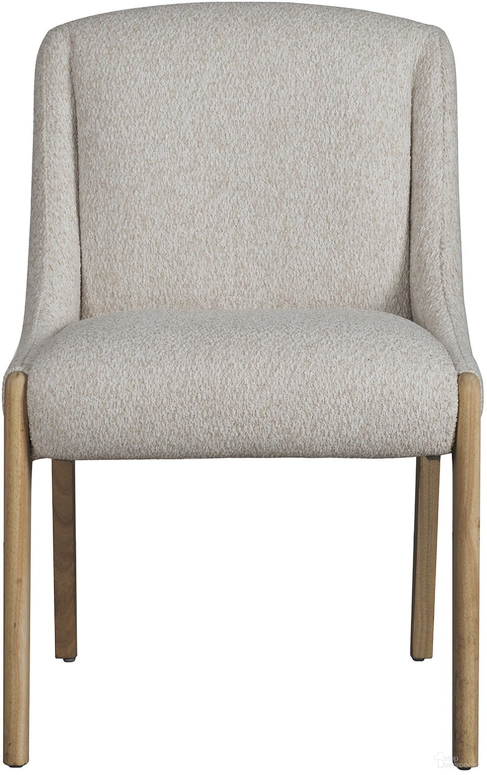 The appearance of Pacifica Upholstered Polyester Natural Oak Modern Design Dining Chair In Beige designed by Salted Oak in the modern / contemporary interior design. This beige piece of furniture  was selected by 1StopBedrooms from Pacifica Collection to add a touch of cosiness and style into your home. Sku: STO1201-SOP. Material: Polyester. Chair Type: Side Chair.