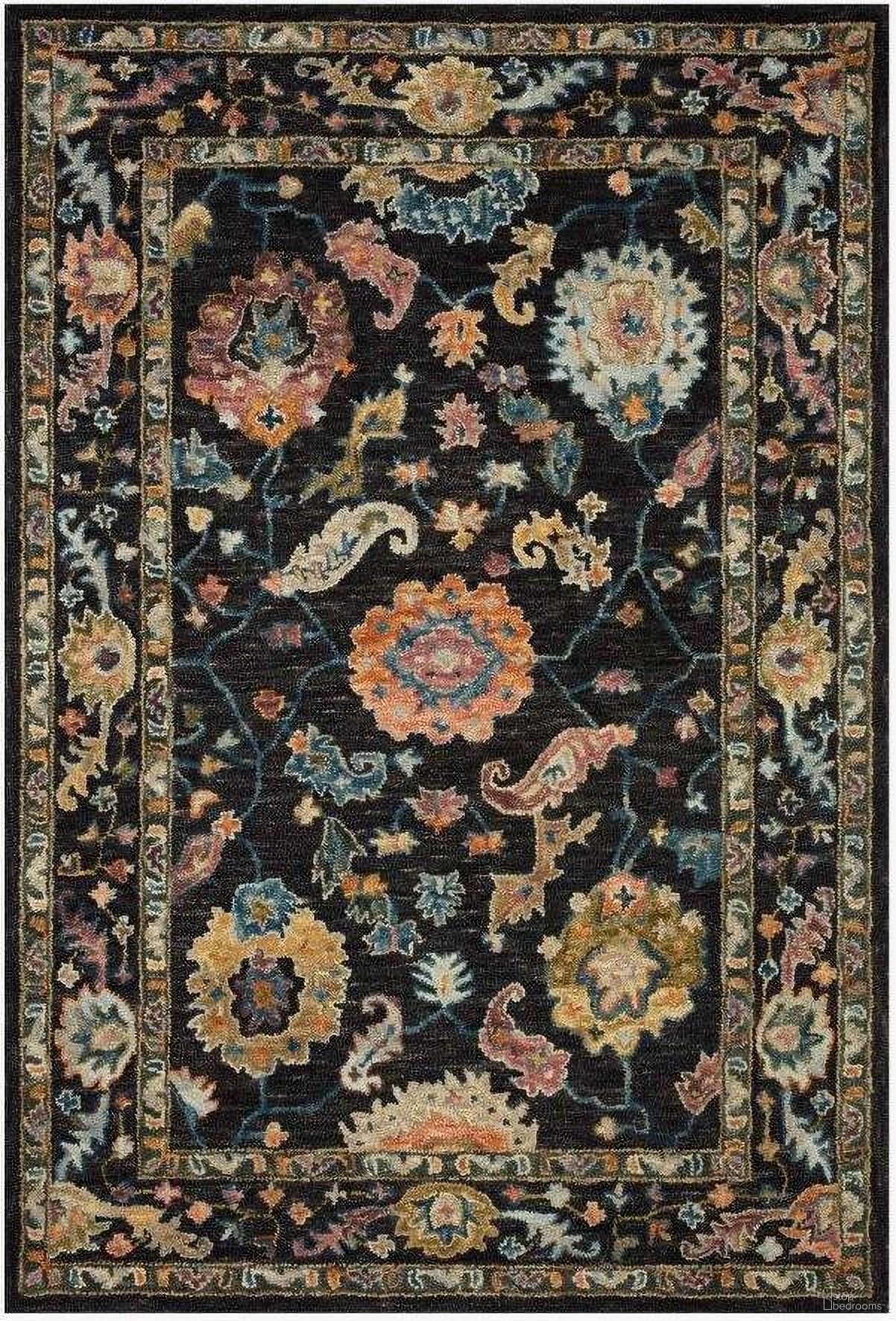 Padma Black/Multi 7'9" x 9'9" Rug