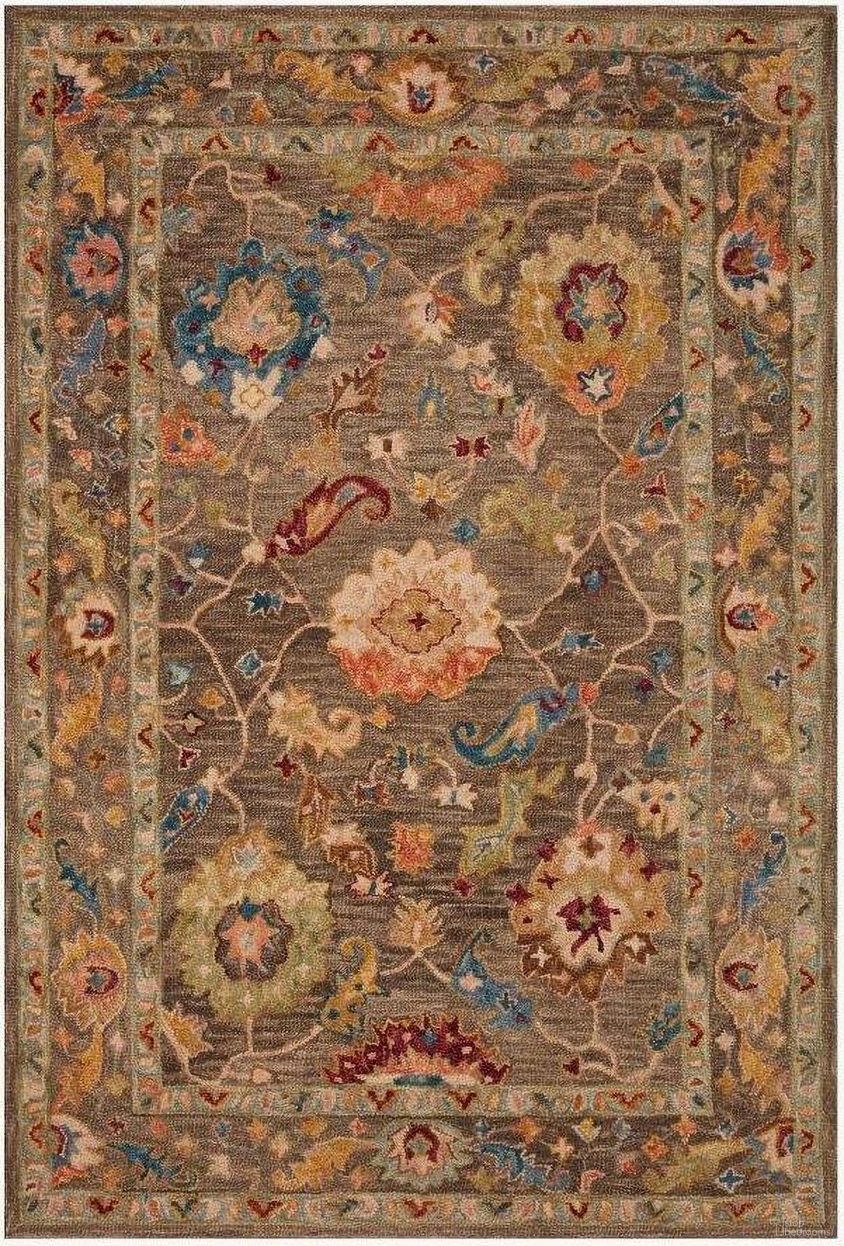 Padma Charcoal/Multi 5' x 7'6" Rug