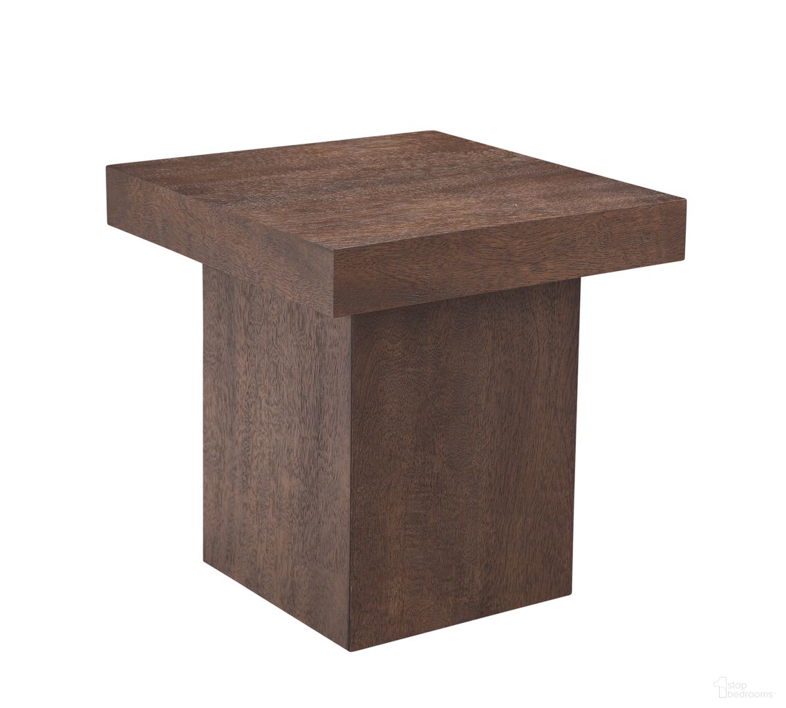 The appearance of Padula 24 Inch Modern Large End Table Mango Veneers and Rectangular Top In Brown designed by Bassett Mirror Company in the modern / contemporary interior design. This brown piece of furniture  was selected by 1StopBedrooms from Padula Collection to add a touch of cosiness and style into your home. Sku: 9411-LR-251. Material: Mango Wood.