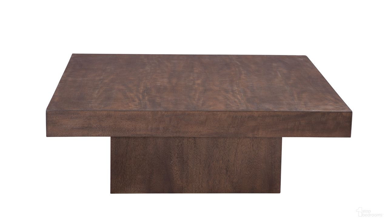The appearance of Padula Square Cocktail Table In Dark Brown Oak designed by Bassett Mirror Company in the modern / contemporary interior design. This dark brown piece of furniture  was selected by 1StopBedrooms from Padula Collection to add a touch of cosiness and style into your home. Sku: 9411-LR-130. Material: Wood.