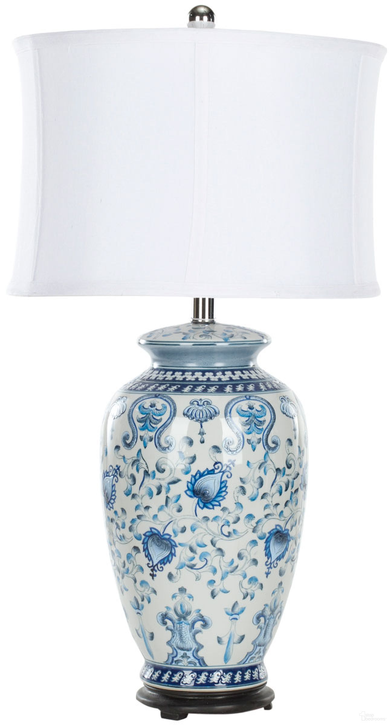 The appearance of Paige Blue and White 26.75 Inch Jar Lamp designed by Safavieh in the modern / contemporary interior design. This blue and white piece of furniture was selected by 1StopBedrooms from Safavieh LIT Collection to add a touch of cosiness and style into your home. Sku: LIT4023A. Material: Ceramic.