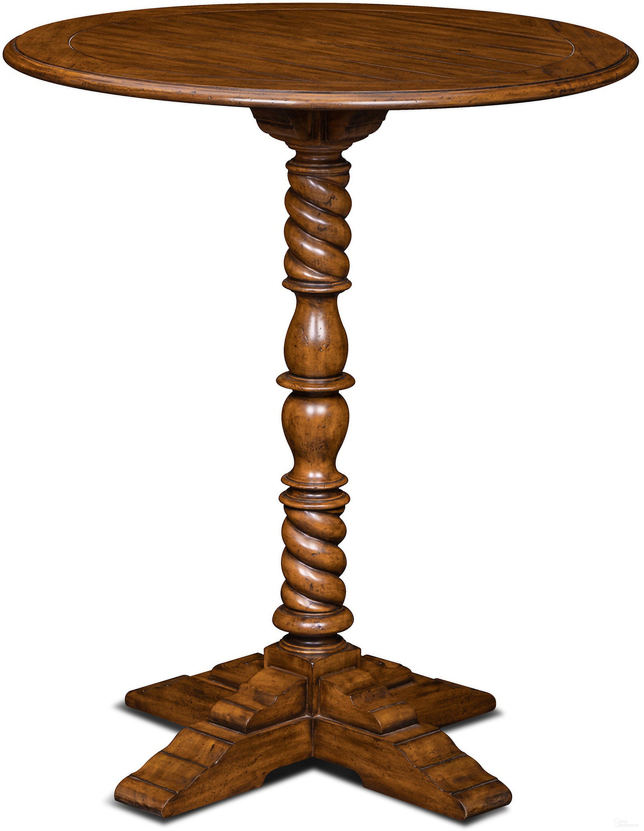 Painter's Pedestal Table In Brown