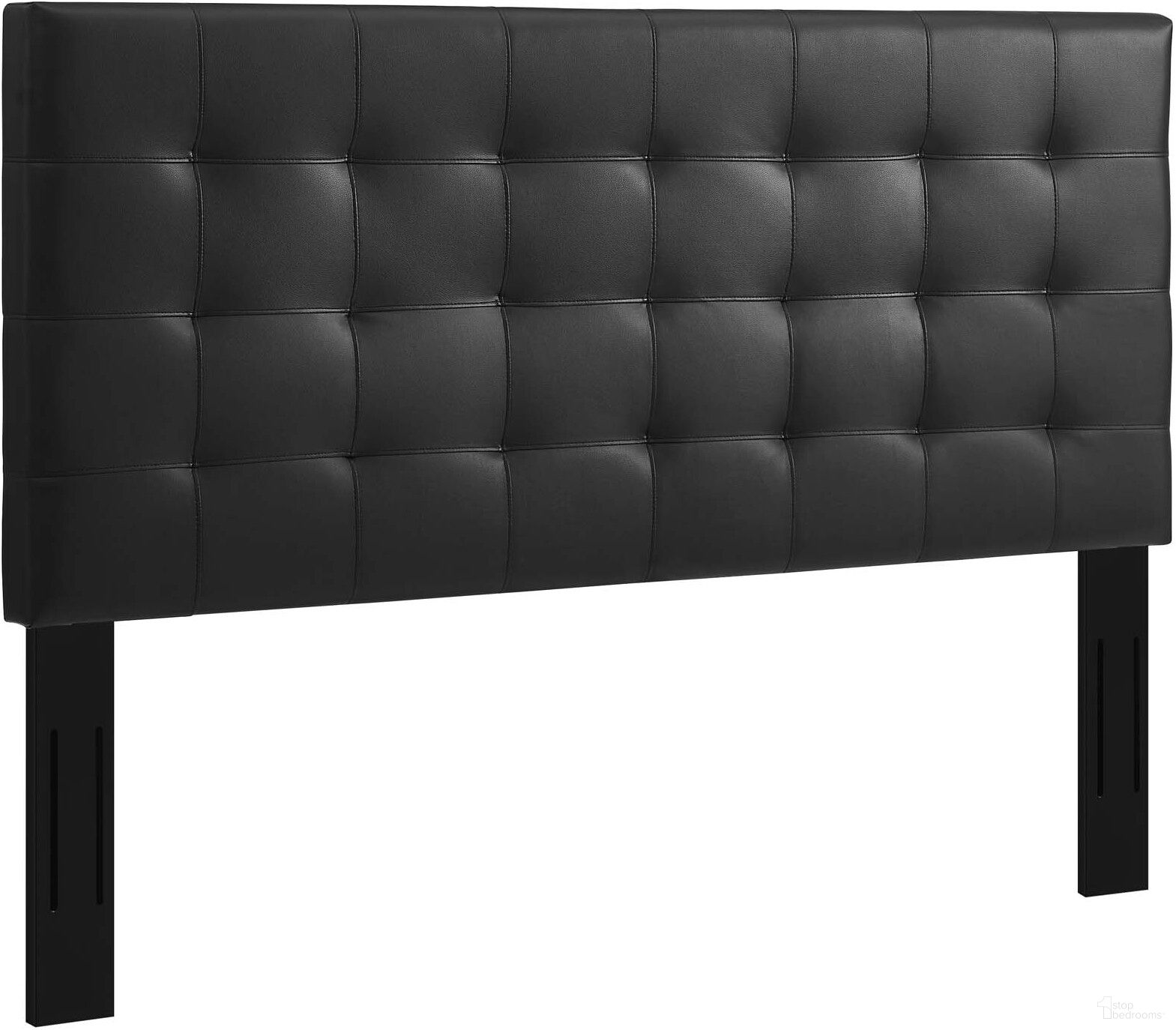 The appearance of Paisley Black Tufted Full / Queen Upholstered Faux Leather Headboard designed by Modway in the modern / contemporary interior design. This black piece of furniture  was selected by 1StopBedrooms from Paisley Collection to add a touch of cosiness and style into your home. Sku: MOD-5854-BLK. Material: Fabric. Bed Size: Queen.