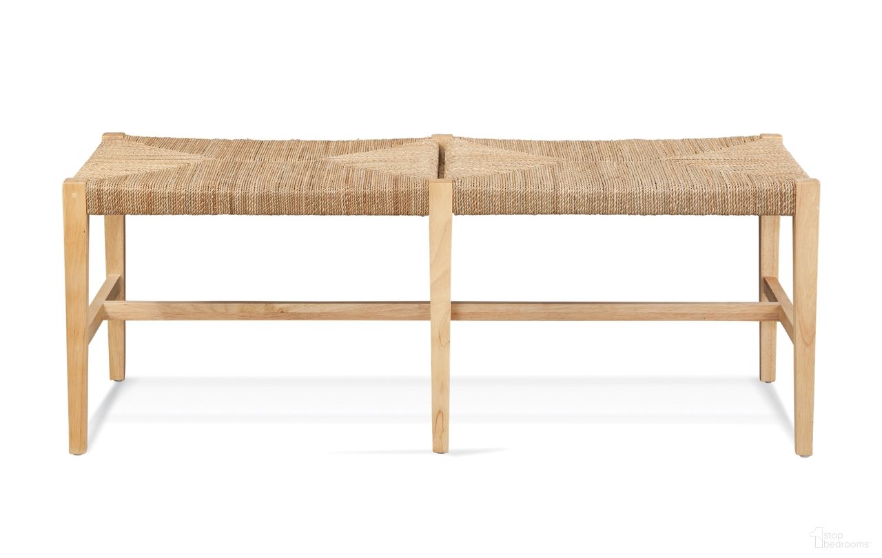 The appearance of Palag Bench In Brown designed by Bassett Mirror Company in the coastal interior design. This brown piece of furniture was selected by 1StopBedrooms from Palag Collection to add a touch of cosiness and style into your home. Sku: 7065-DR-840. Material: Wood.