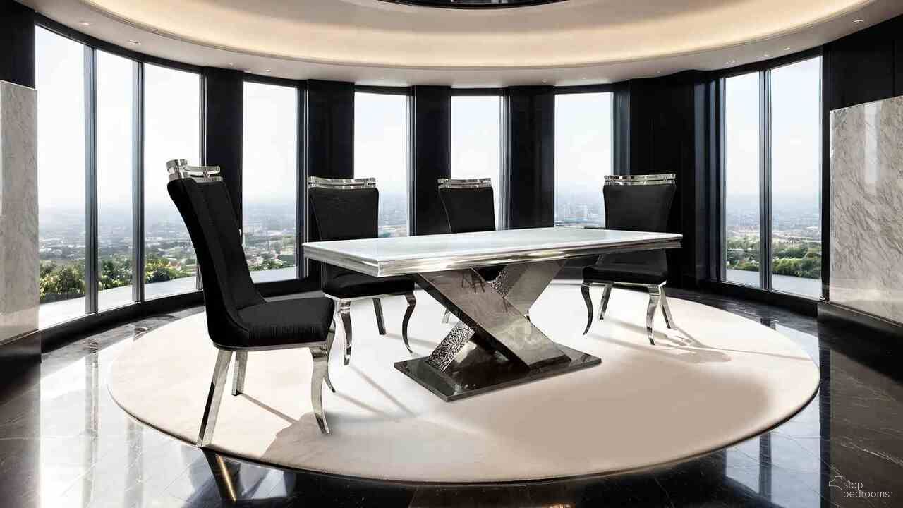 Palazzo Dining Room Set In Chrome