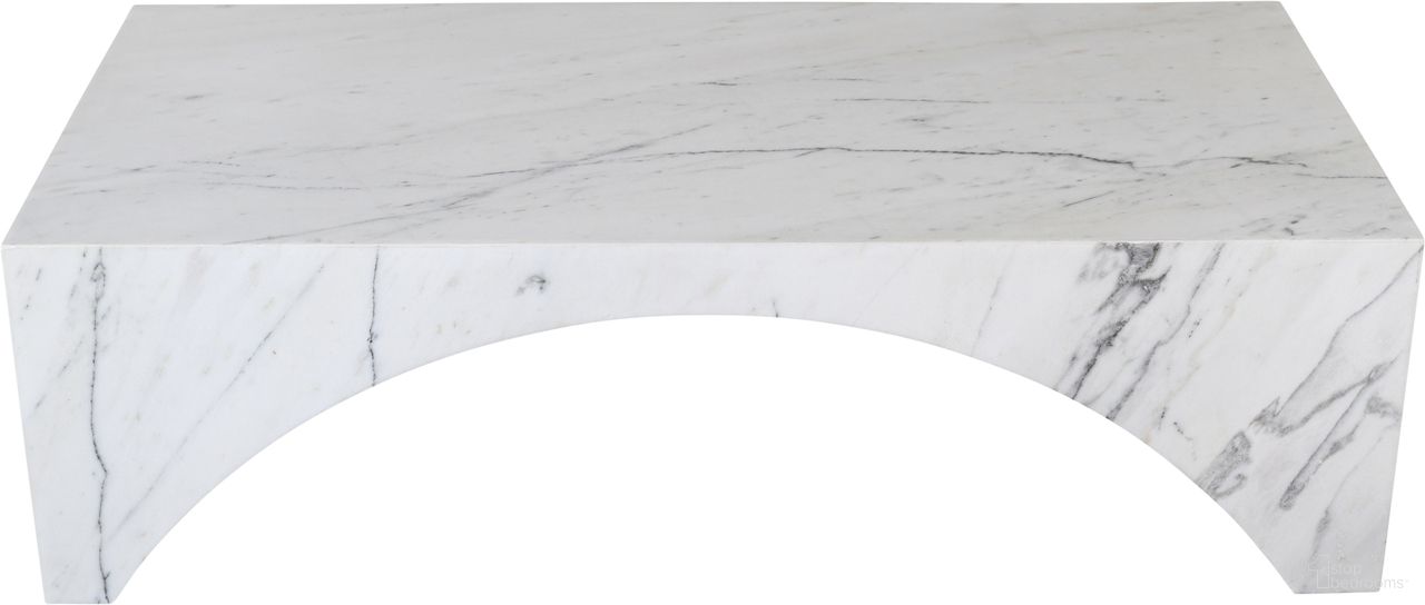 The appearance of Palermo Marble Coffee Table In White and Natural designed by Meridian in the modern / contemporary interior design. This white and natural piece of furniture  was selected by 1StopBedrooms from Palermo Collection to add a touch of cosiness and style into your home. Sku: 99093White-CT. Material: Marble.