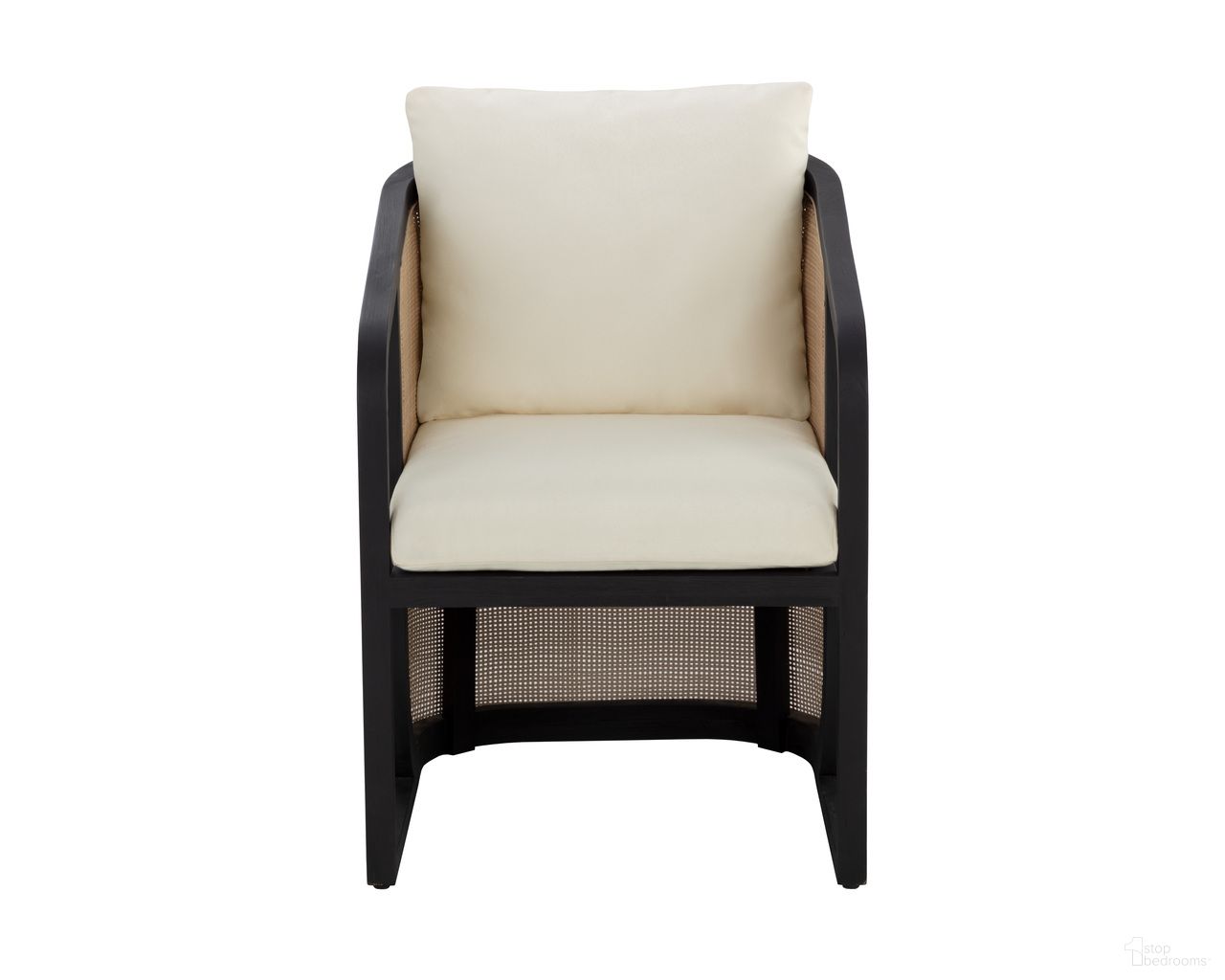 Palermo Dining Chair In Charcoal and Stinson Cream