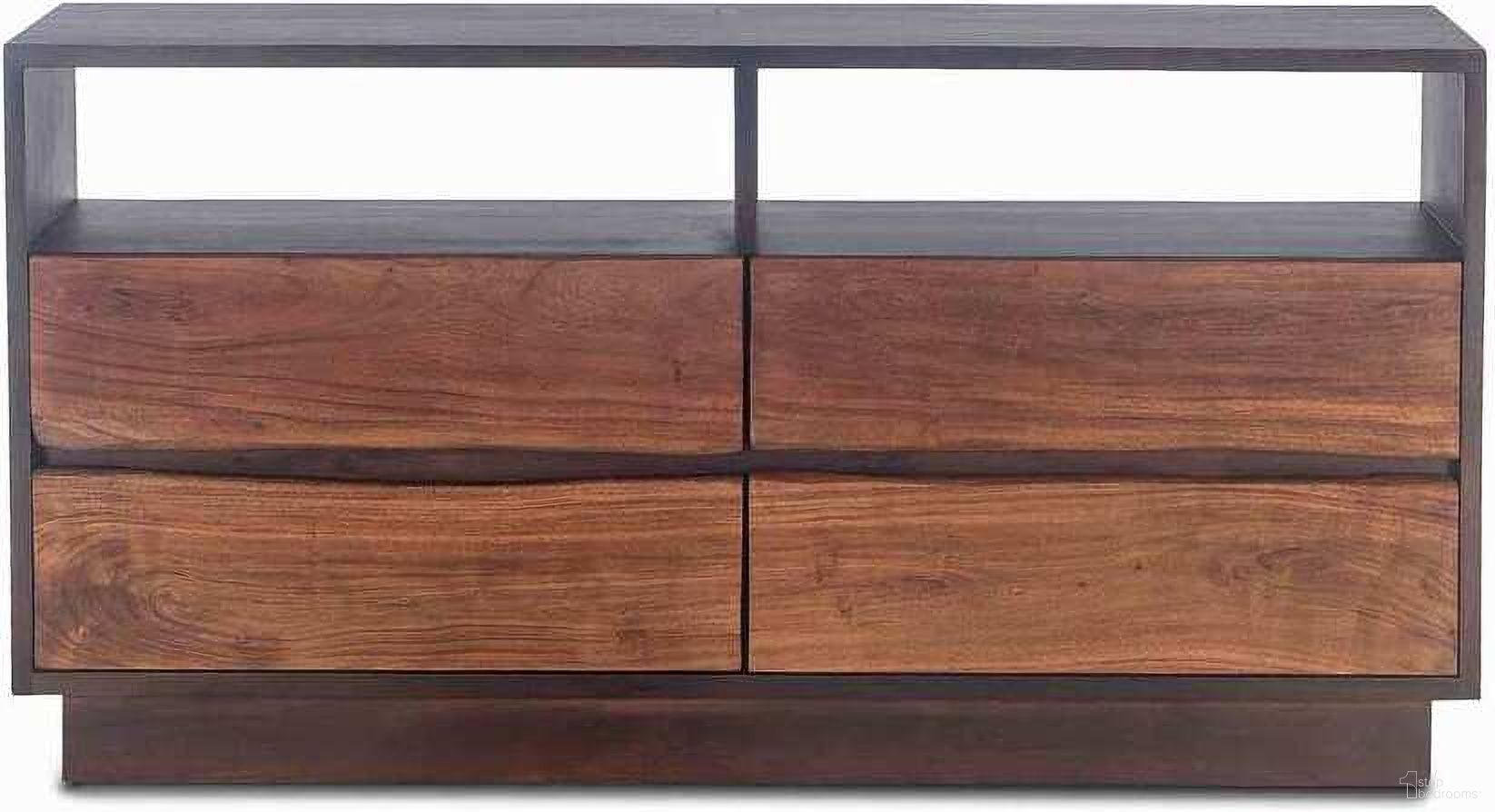The appearance of Palermo Dresser with Acacia In Raw Walnut designed by Home Trends and Design in the transitional interior design. This walnut piece of furniture was selected by 1StopBedrooms from Palermo Collection to add a touch of cosiness and style into your home. Sku: ZWSMDR64RWEF. Material: Acacia Wood.