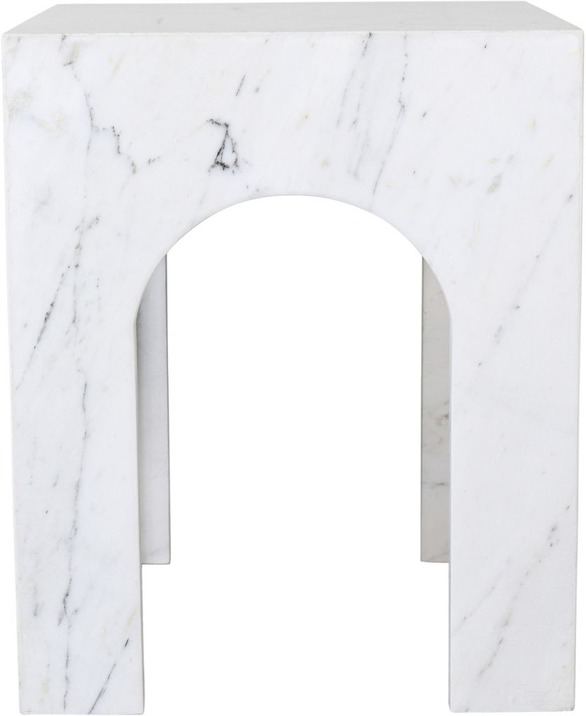 The appearance of Palermo Marble End Table In White and Natural designed by Meridian in the modern / contemporary interior design. This white and natural piece of furniture was selected by 1StopBedrooms from Palermo Collection to add a touch of cosiness and style into your home. Sku: 99093White-ET. Material: Marble.