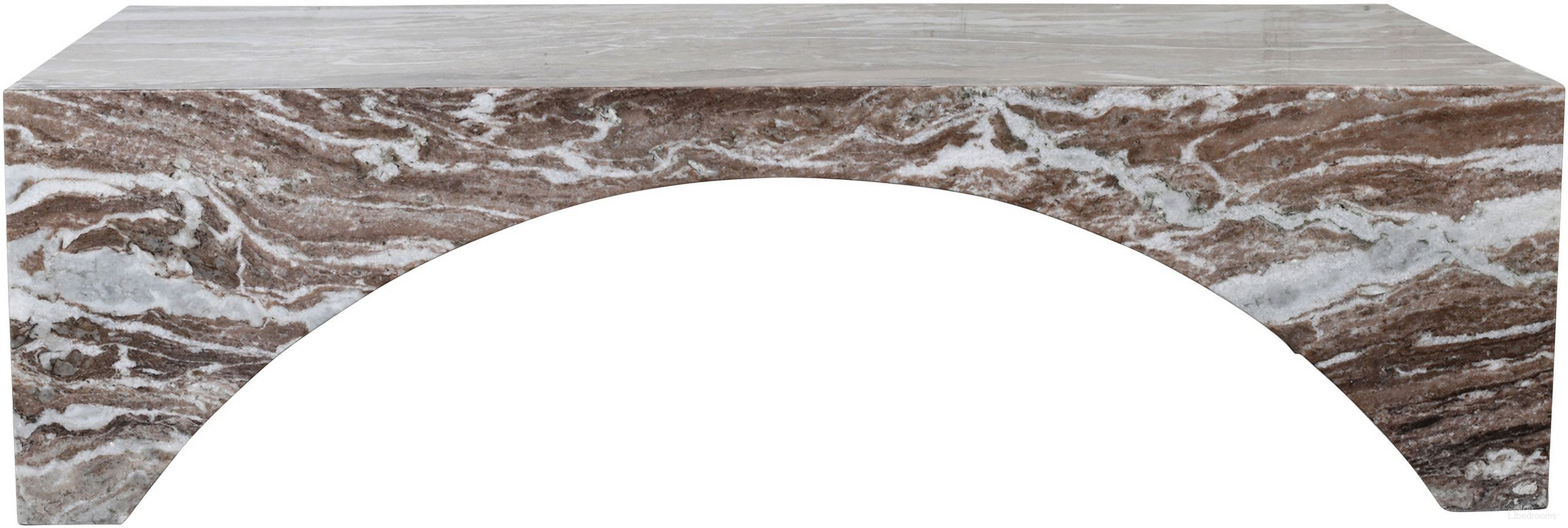 The appearance of Palermo Marble Coffee Table In Brown and Natural designed by Meridian in the modern / contemporary interior design. This brown and natural piece of furniture was selected by 1StopBedrooms from Palermo Collection to add a touch of cosiness and style into your home. Sku: 99093Brown-CT. Material: Marble.