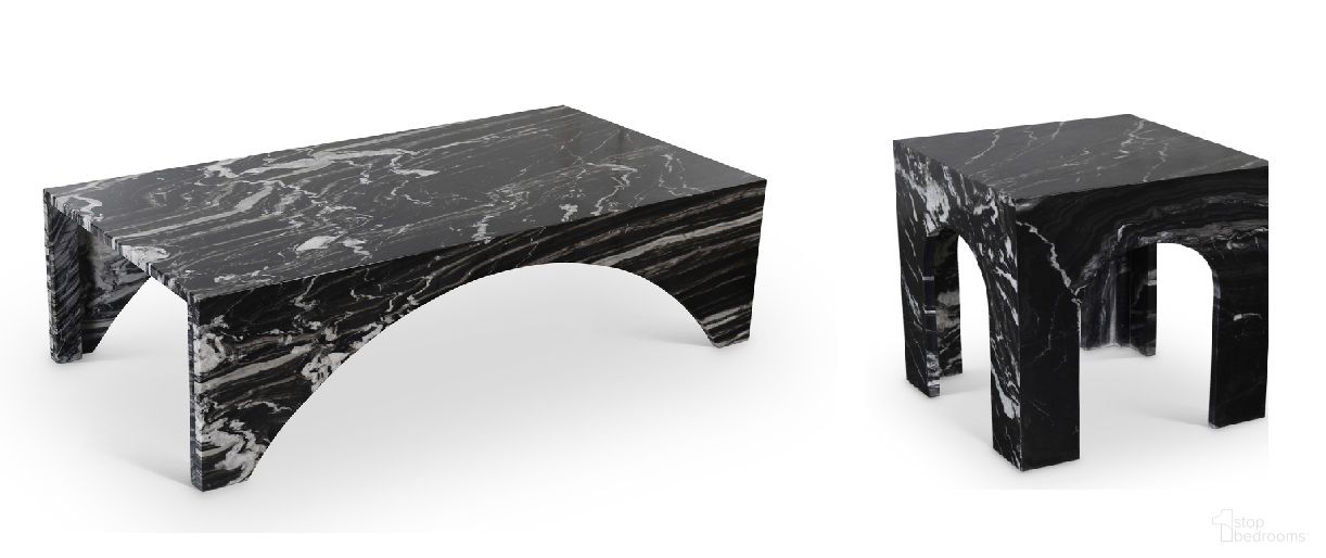 The appearance of Palermo Marble Occasional Table Set In Black and Natural designed by Meridian in the modern / contemporary interior design. This black and natural piece of furniture was selected by 1StopBedrooms from Palermo Collection to add a touch of cosiness and style into your home. Sku: 99093Black-CT;99093Black-ET. Material: Marble.