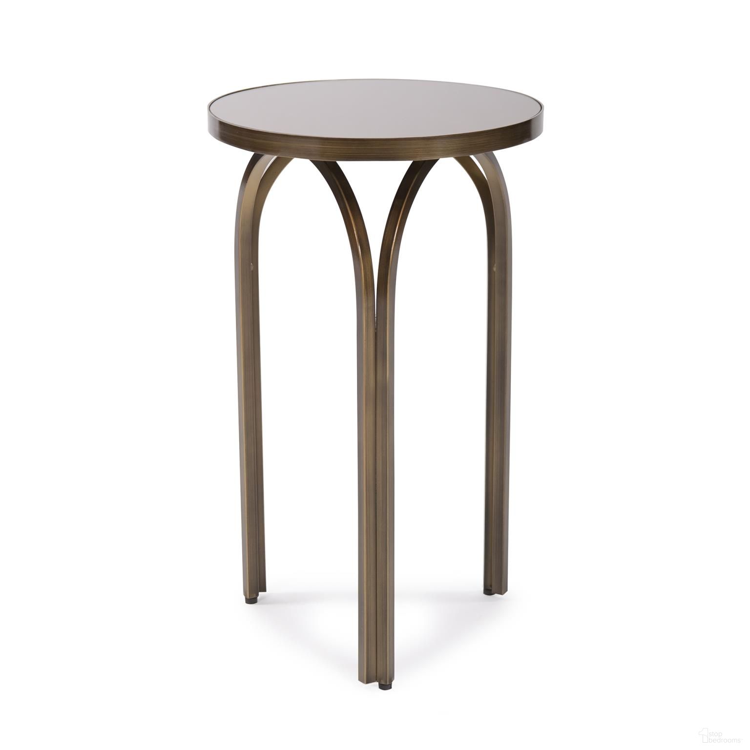 Palladio Tea Tint Side Table In Brass