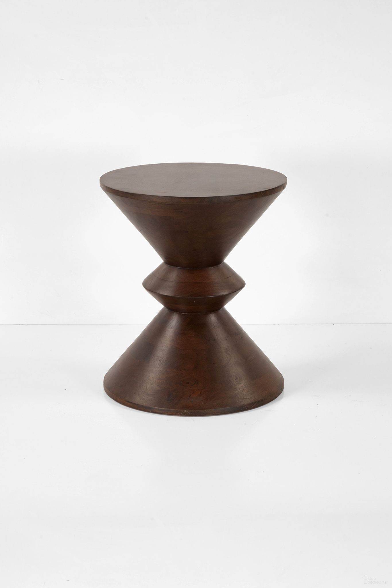 Palm Desert Modern Two Tone Side Table In Brown