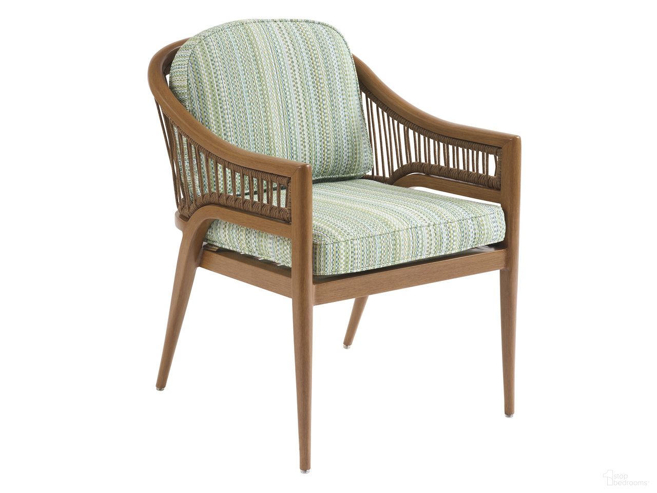 The appearance of Palm Desert Poolside Arm Dining Chair In Dark Brown designed by Tommy Bahama in the transitional interior design. This dark brown piece of furniture was selected by 1StopBedrooms from Palm Desert Poolside Collection to add a touch of cosiness and style into your home. Sku: 3340-13-60. Material: Aluminium.