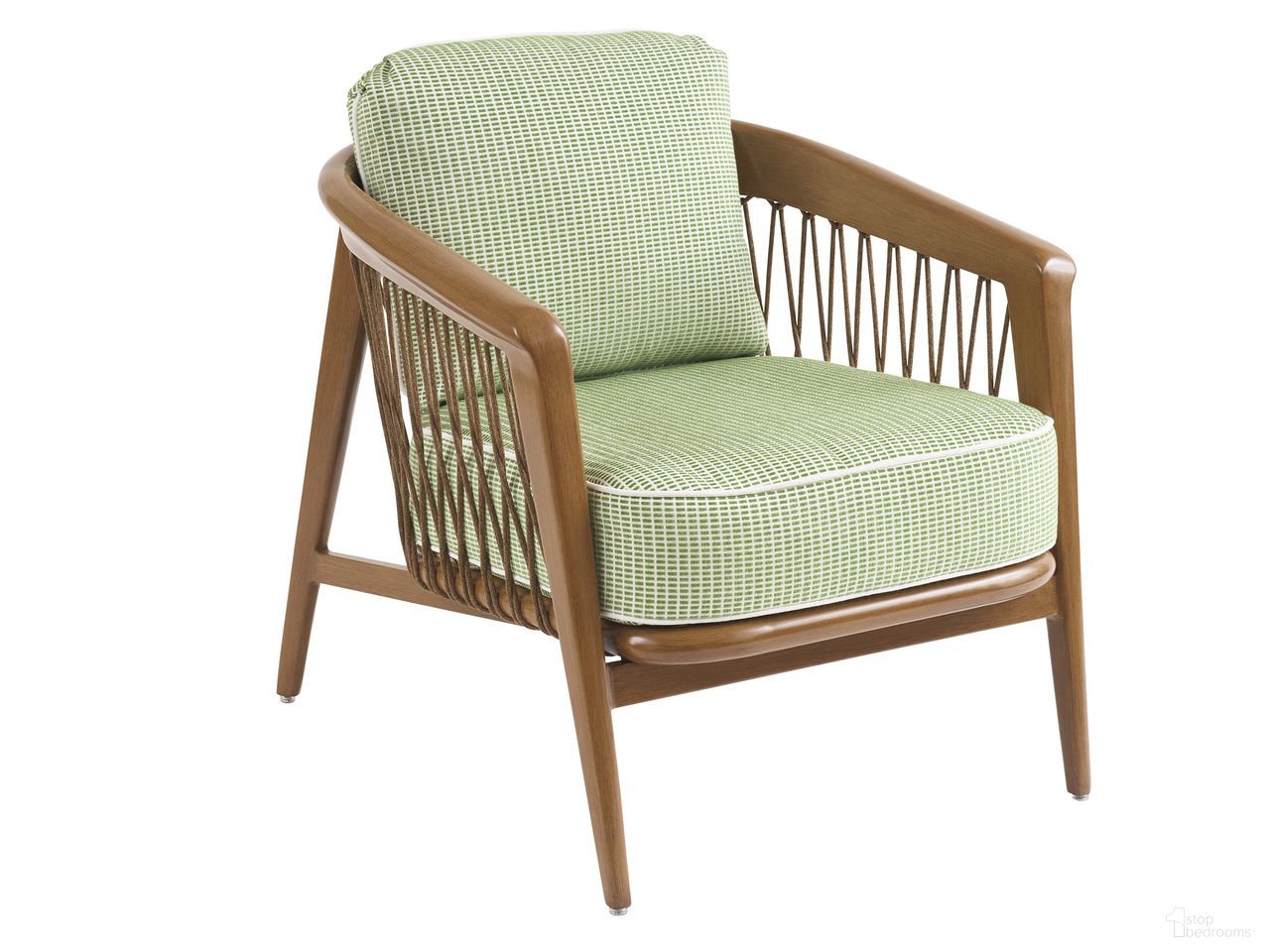 The appearance of Palm Desert Poolside Occasional Chair In Dark Brown designed by Tommy Bahama in the transitional interior design. This dark brown piece of furniture  was selected by 1StopBedrooms from Palm Desert Poolside Collection to add a touch of cosiness and style into your home. Sku: 3340-10-61. Material: Aluminium.
