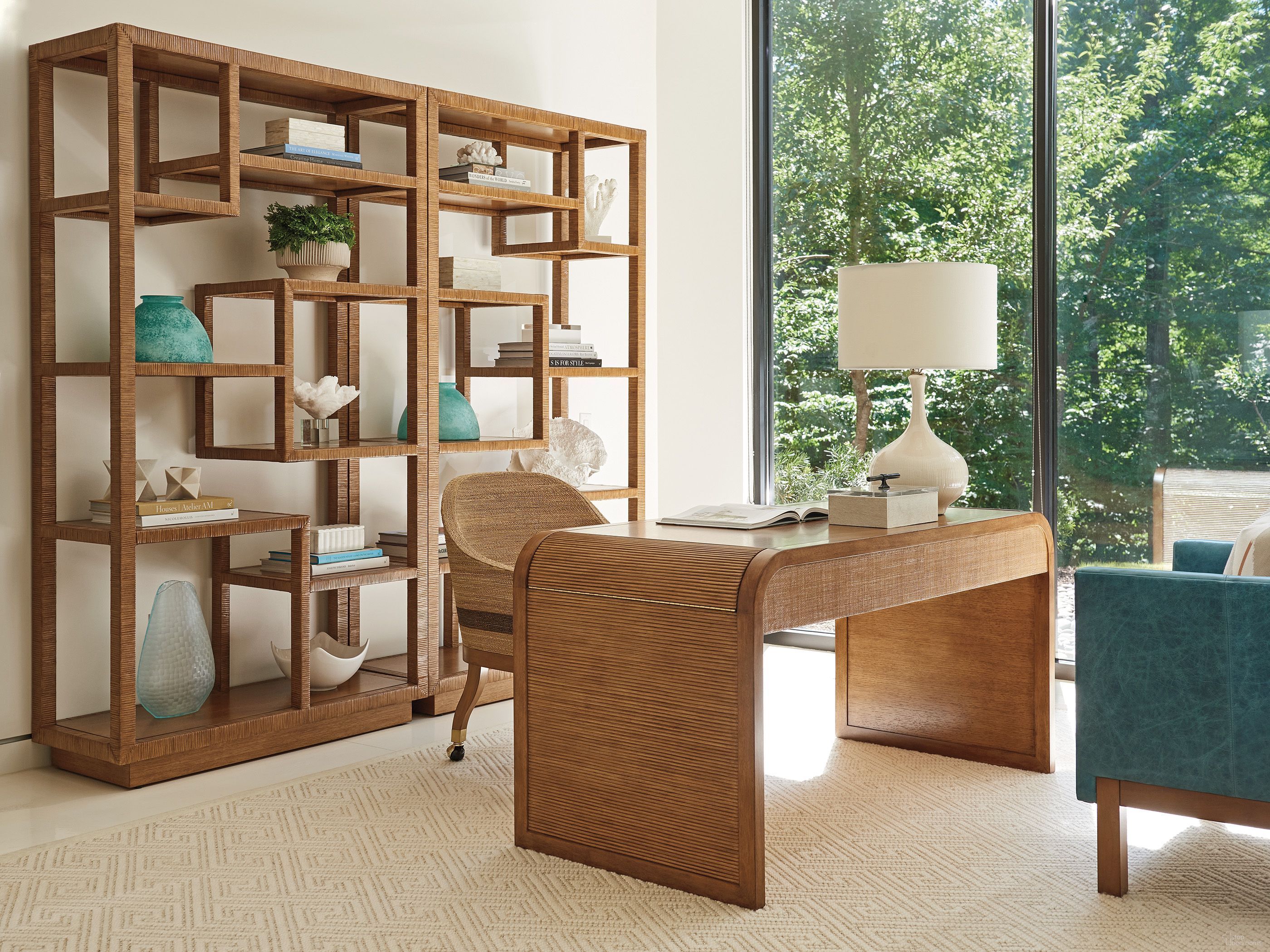 The appearance of Palm Desert Sonoran Montclair Home Office Set designed by Tommy Bahama in the modern / contemporary interior design. This sonoran piece of furniture  was selected by 1StopBedrooms from Palm Desert Collection to add a touch of cosiness and style into your home. Sku: 575-933;575-887-01. Material: Wood.