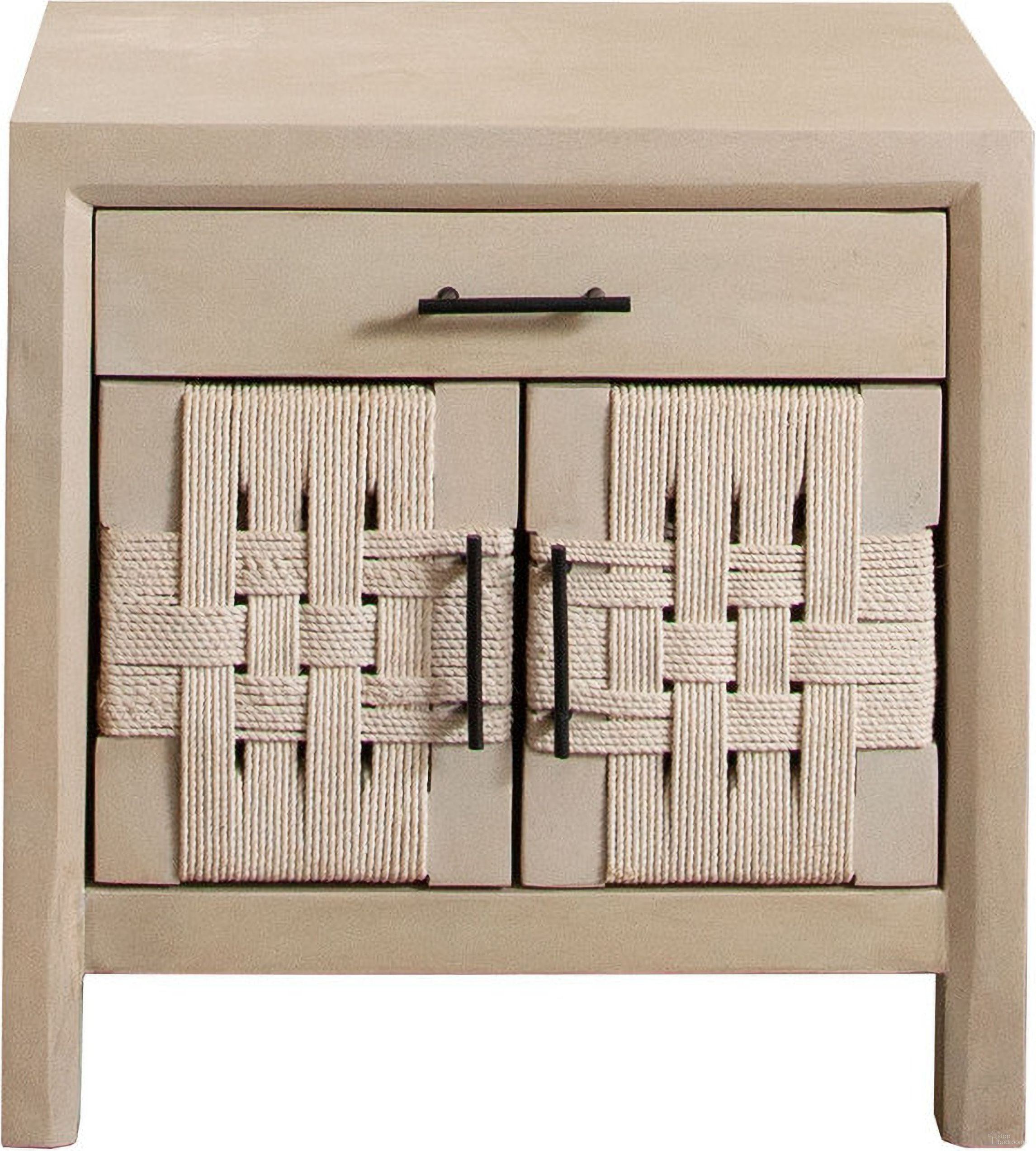 The appearance of Palm Solid Mango Wood 2-Door and 1-Drawer End Table In Natural Finish With Woven Rope Door Fronts designed by Diamond Sofa in the modern / contemporary interior design. This natural piece of furniture was selected by 1StopBedrooms from Palm Collection to add a touch of cosiness and style into your home. Sku: PALMETNA. Material: Wood.