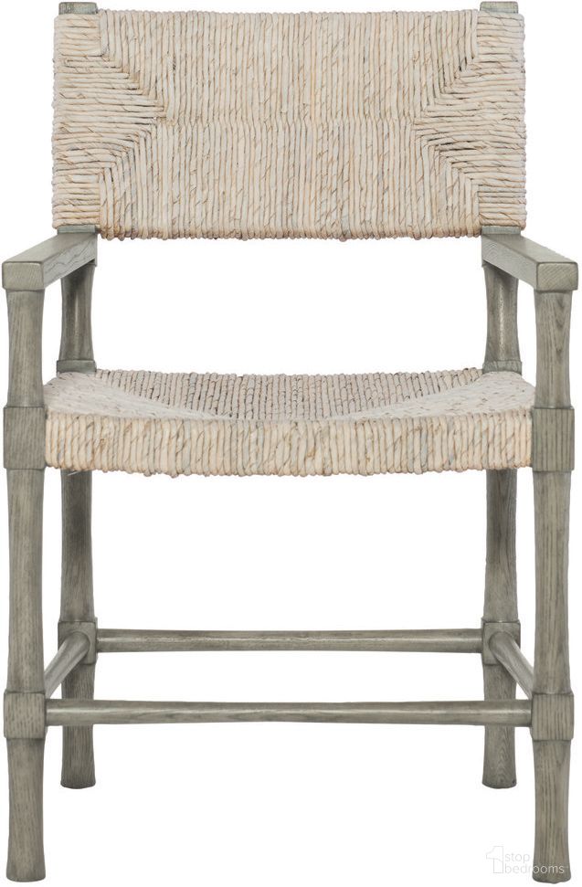 The appearance of Palma Arm Chair designed by Bernhardt in the modern / contemporary interior design. This rustic grey/light grey wash piece of furniture  was selected by 1StopBedrooms from Palma Collection to add a touch of cosiness and style into your home. Sku: 369544. Material: Woven. Chair Type: Arm Chair.