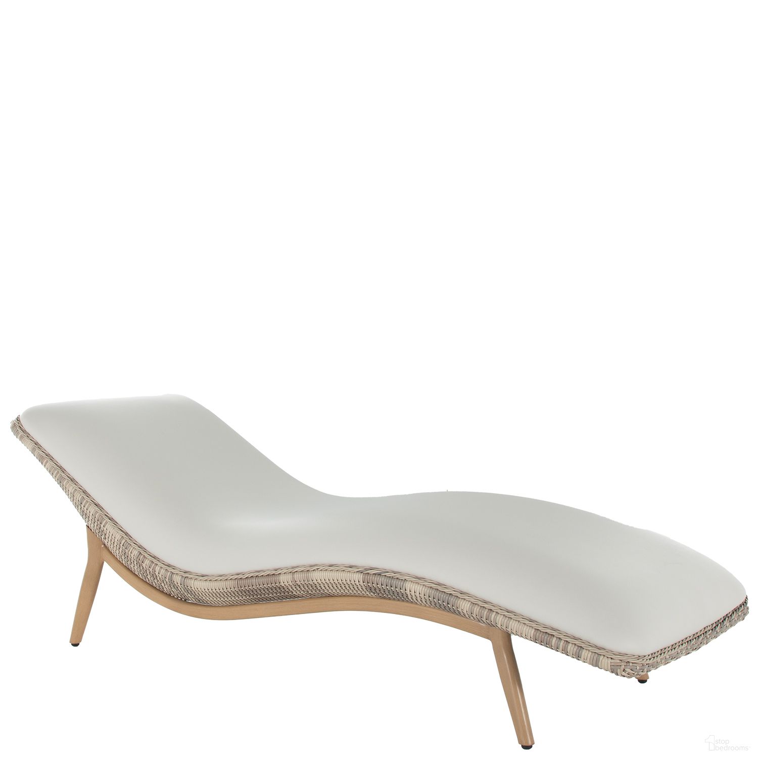 The appearance of Palma Chaise In Natural Linen designed by Summer Classics in the transitional interior design. This natural linen piece of furniture was selected by 1StopBedrooms from Palma Collection to add a touch of cosiness and style into your home. Sku: 1502129. Material: Wicker.