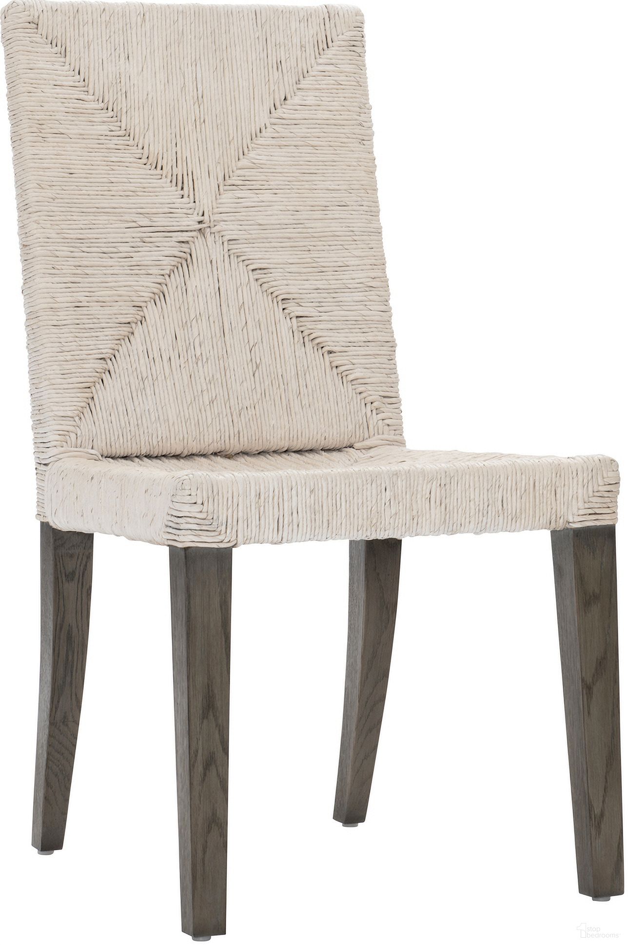 The appearance of Palma Side Chair designed by Bernhardt in the modern / contemporary interior design. This rustic grey/light grey wash piece of furniture  was selected by 1StopBedrooms from Palma Collection to add a touch of cosiness and style into your home. Sku: 309561. Material: Natural. Chair Type: Side Chair.