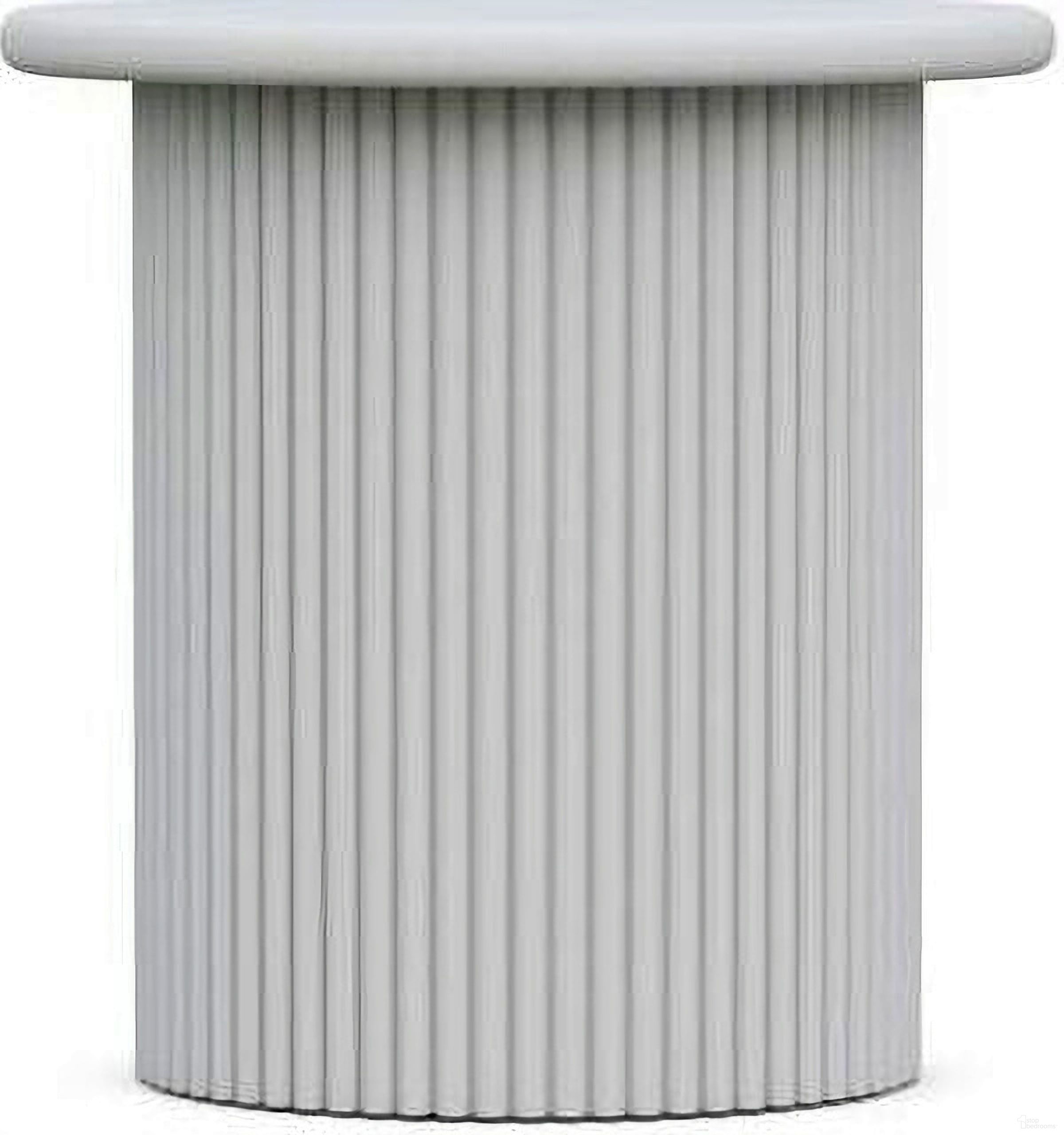 The appearance of Palma Side Table In Matte White designed by Azzurro Living in the coastal interior design. This matte white piece of furniture was selected by 1StopBedrooms from Palma Collection to add a touch of cosiness and style into your home. Sku: PMA-A17ST. Material: Aluminum.
