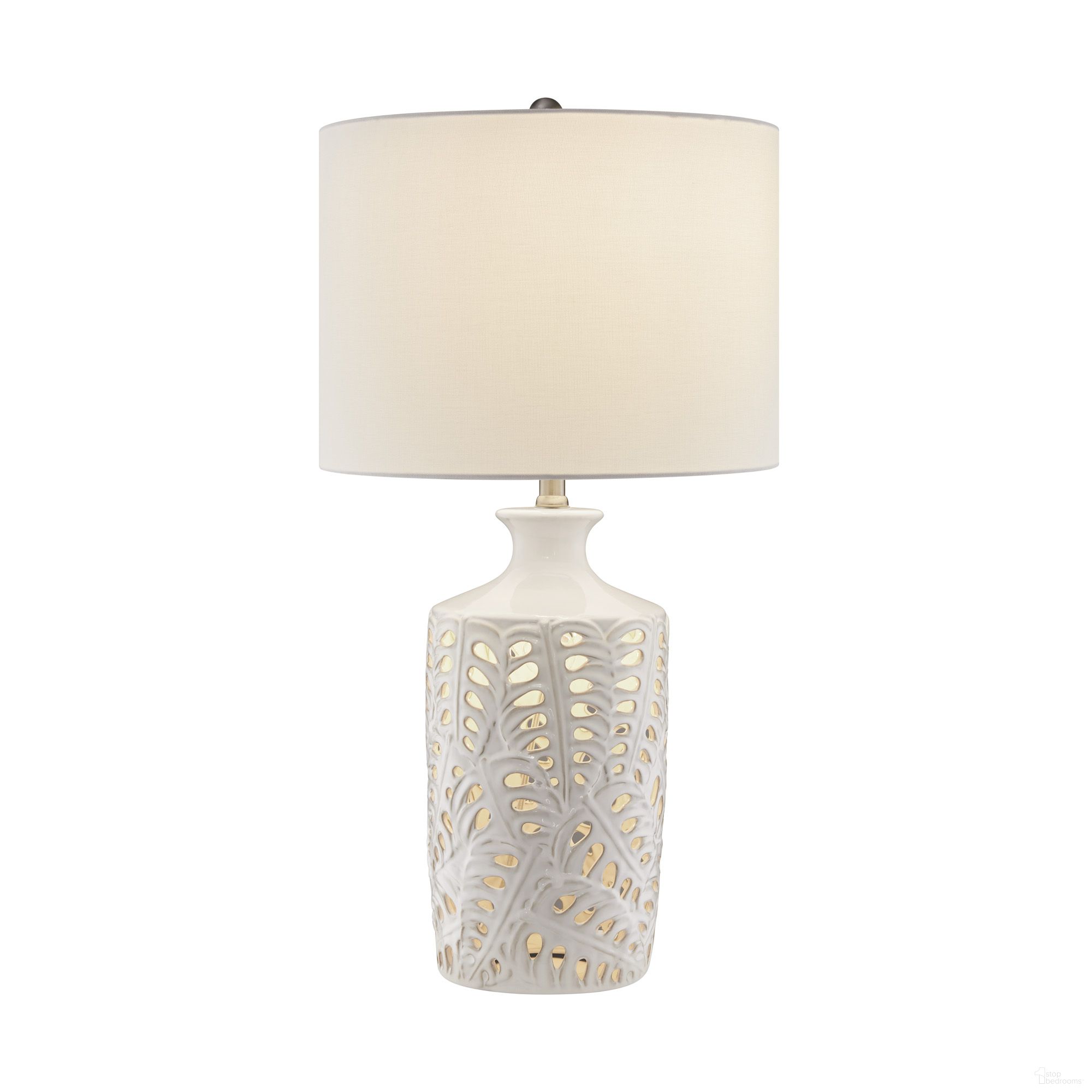 Palma Table Lamp In White