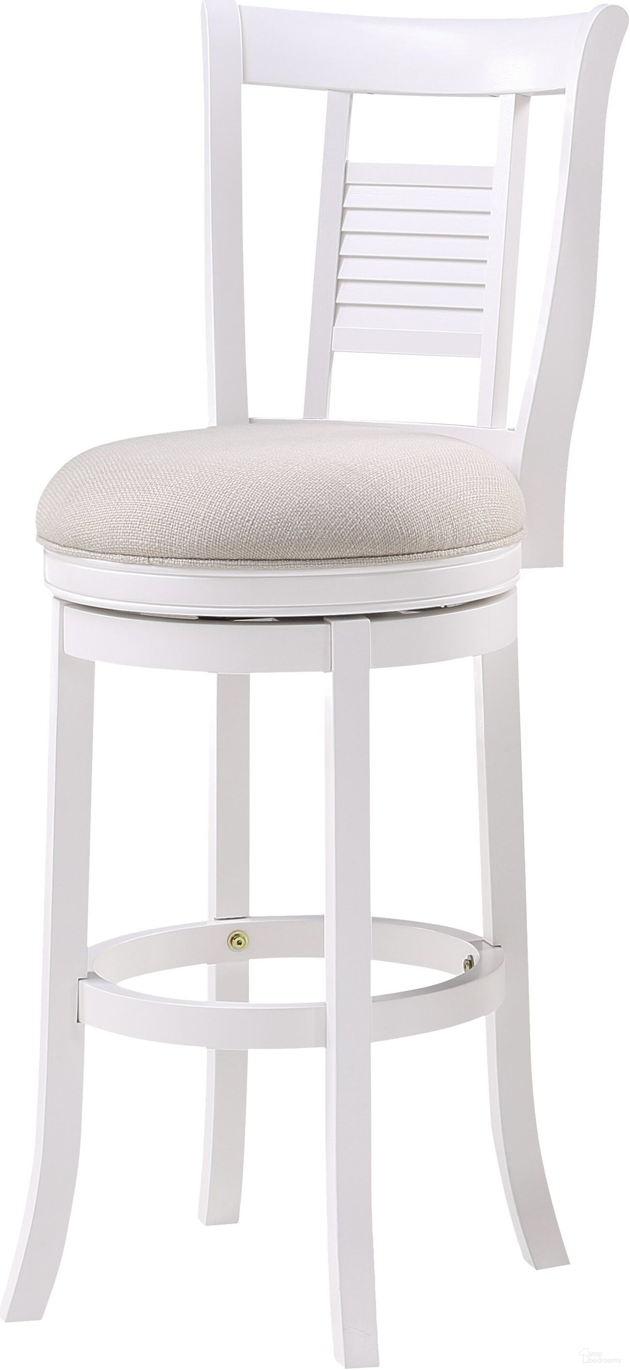 Palmer 30 Inch Swivel Stool In Antique White