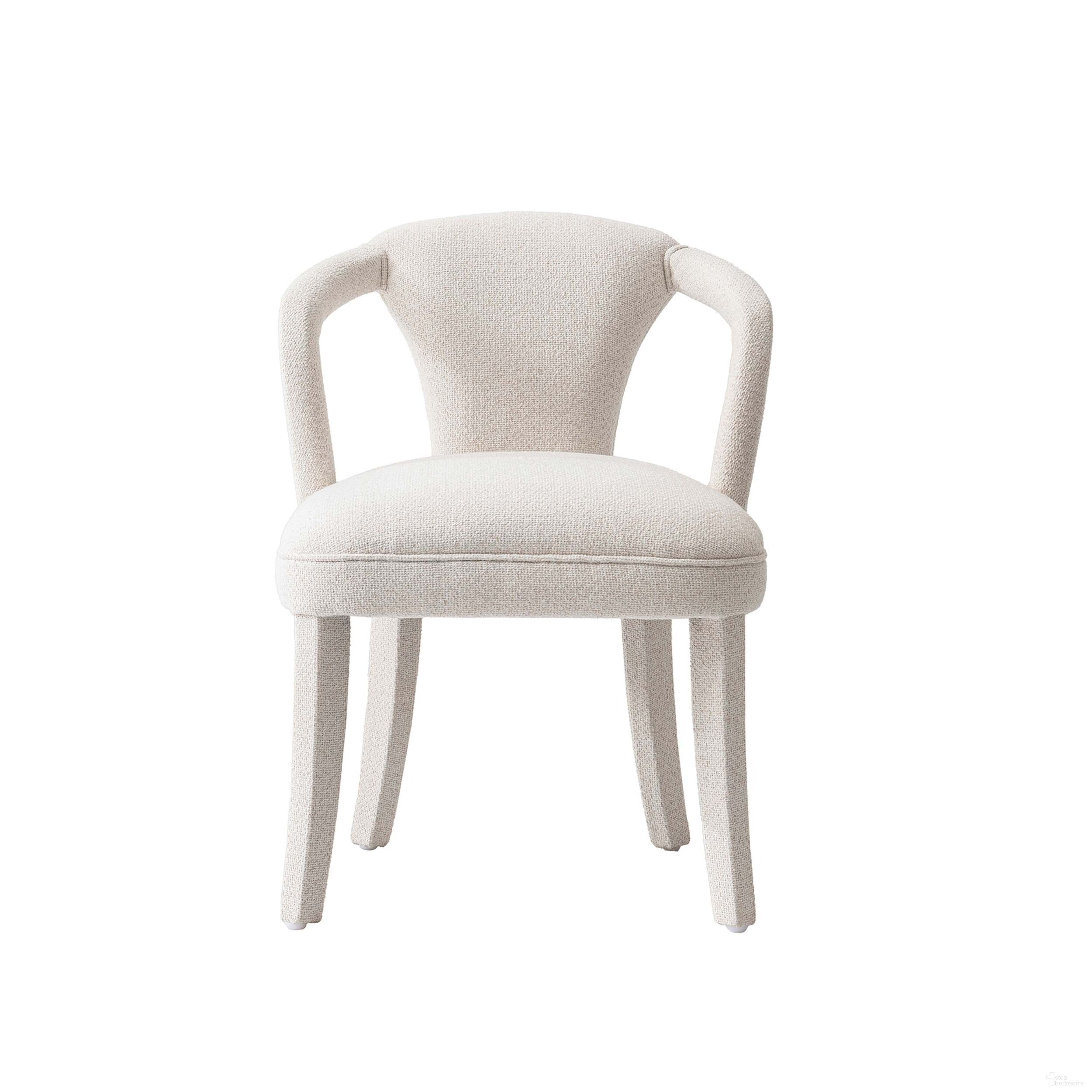 The appearance of Palmer Dining Armchair In Ivory designed by Manhattan Comfort in the transitional interior design. This ivory piece of furniture was selected by 1StopBedrooms from Palmer Collection to add a touch of cosiness and style into your home. Sku: DC088AR-IV. Material: Wood. Chair Type: Arm Chair.